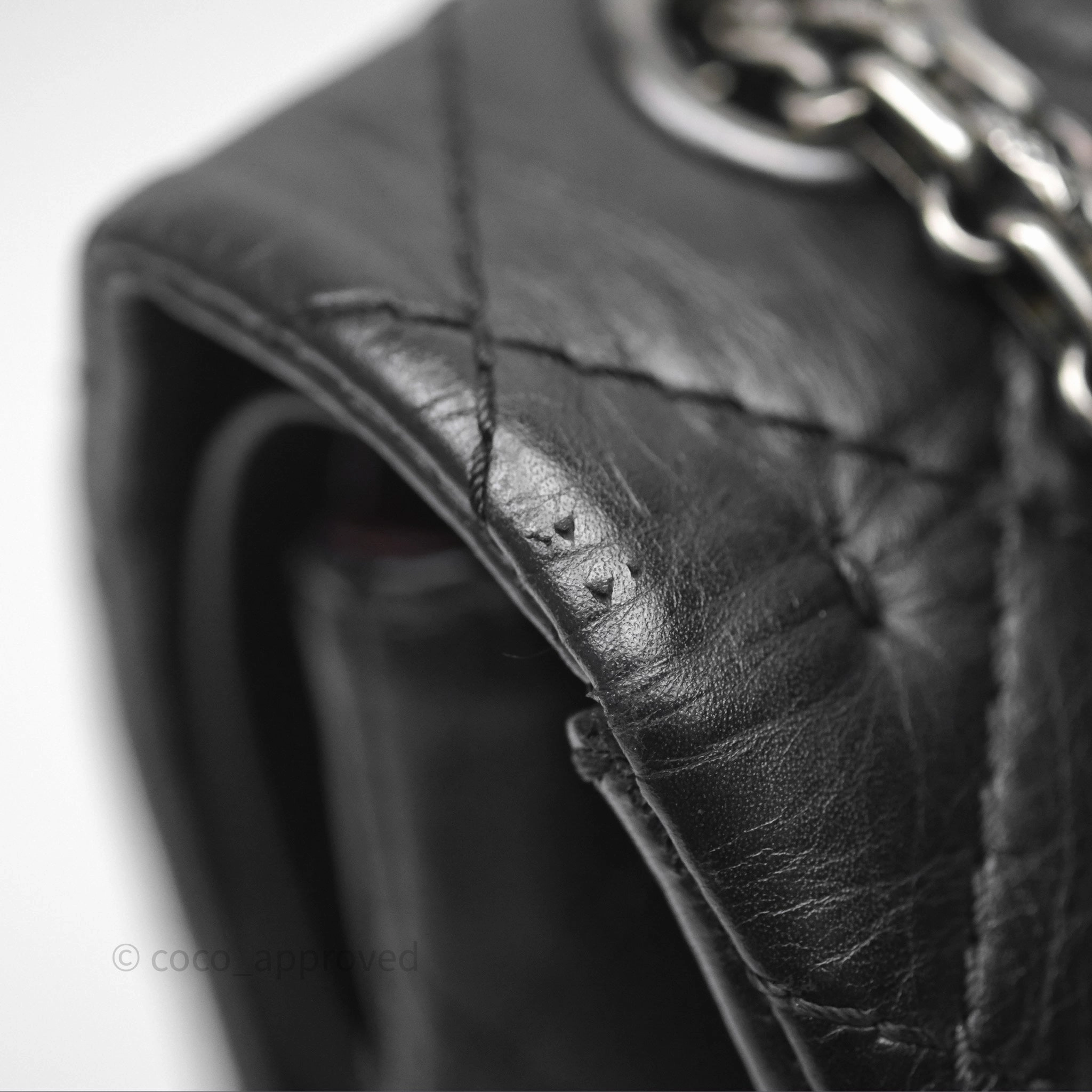 Chanel Quilted Reissue 226 Aged Calfskin Black Ruthenium Hardware
