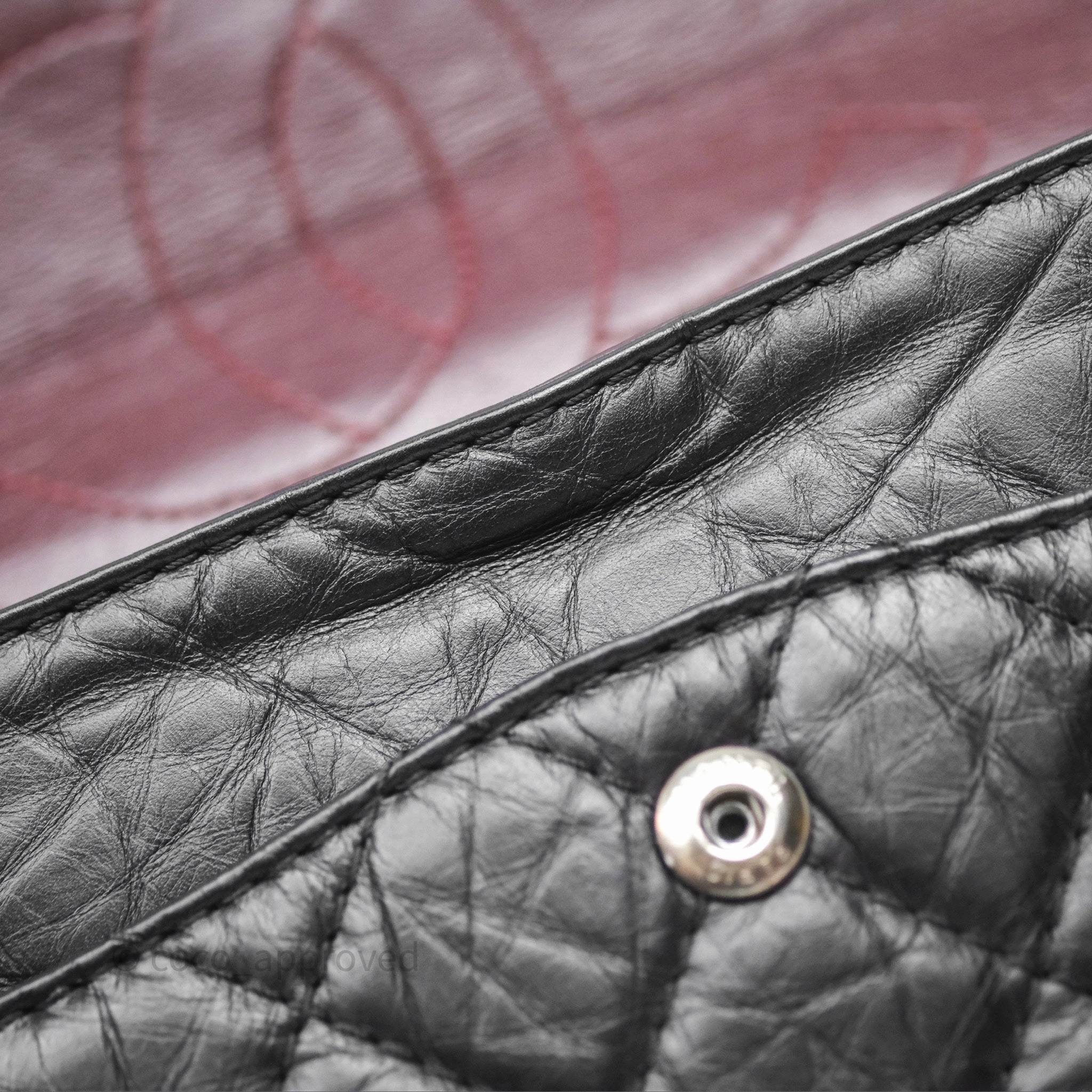 Chanel Quilted Reissue 226 Aged Calfskin Black Ruthenium Hardware