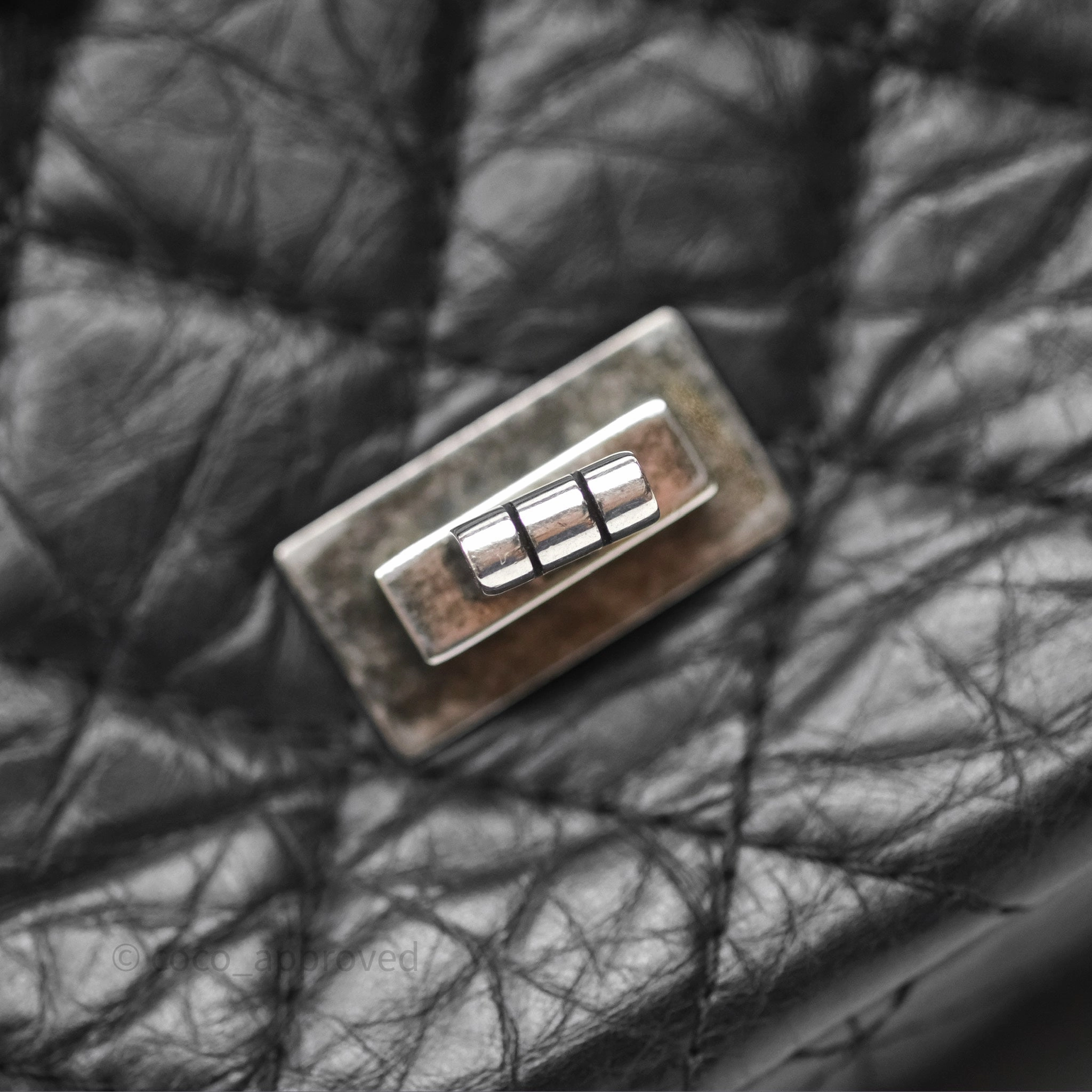 Chanel Quilted Reissue 226 Aged Calfskin Black Ruthenium Hardware