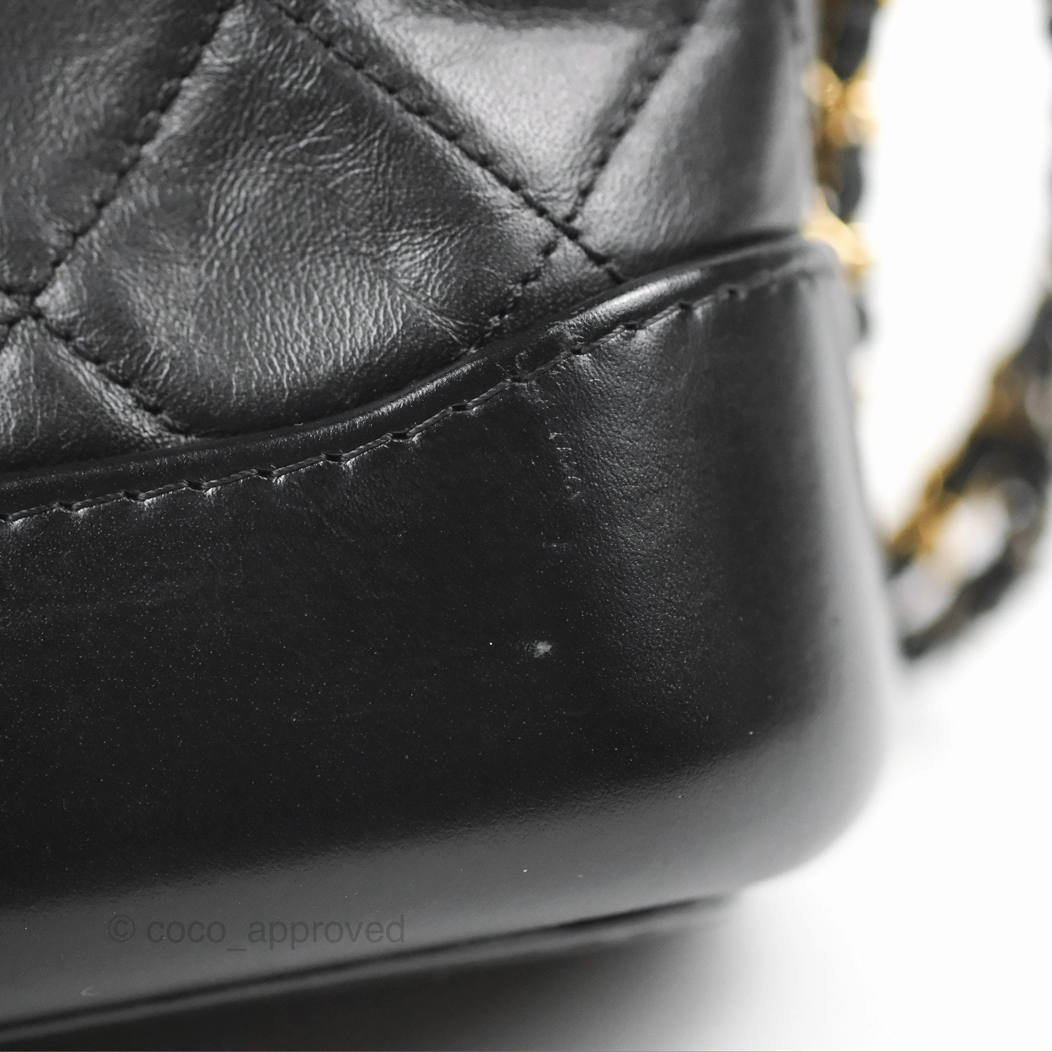 Chanel Quilted Small Gabrielle Hobo Black Aged Calfskin