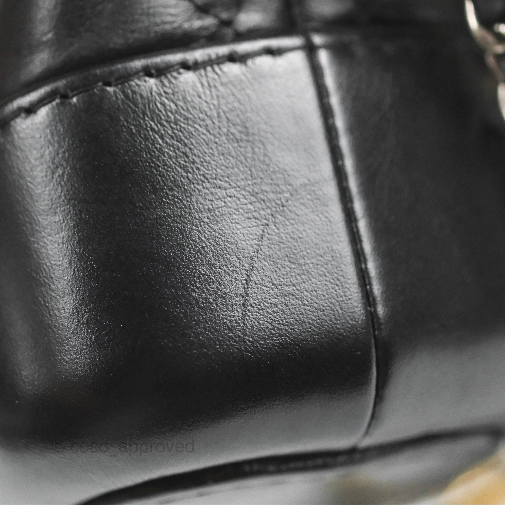 Chanel Quilted Small Gabrielle Hobo Black Aged Calfskin