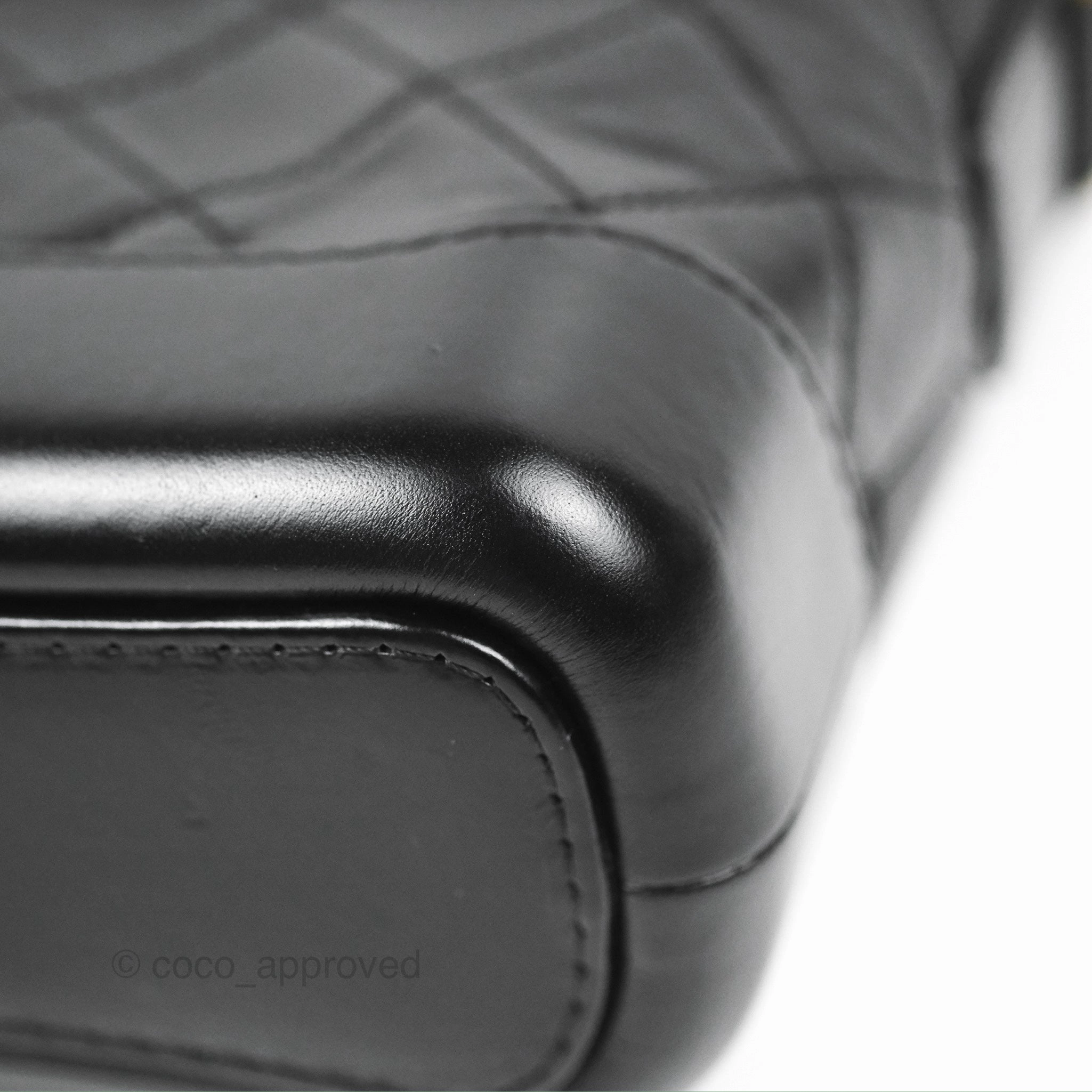 Chanel Quilted Small Gabrielle Hobo Black Aged Calfskin