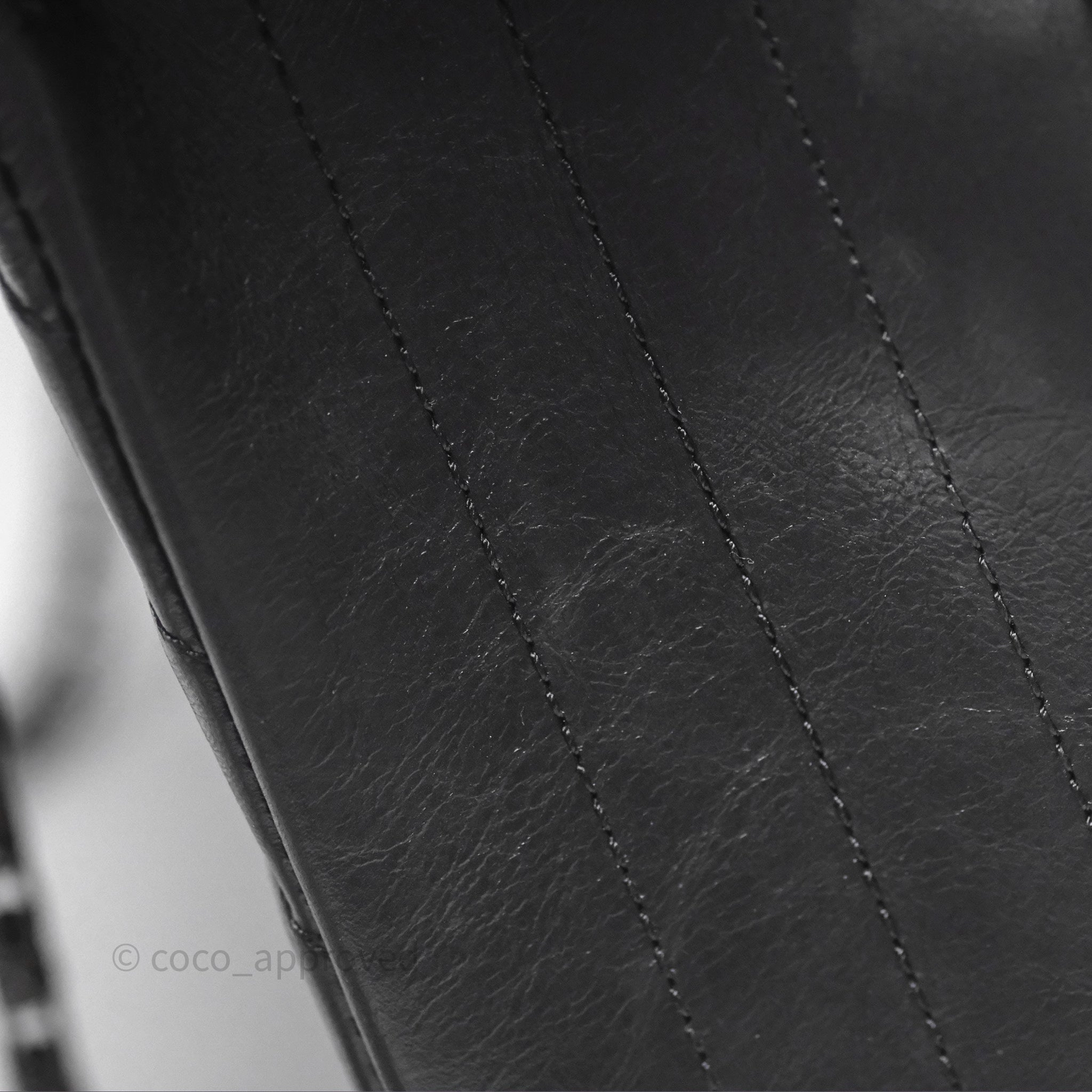 Chanel Reissue 225 Chevron Aged Calfskin So Black