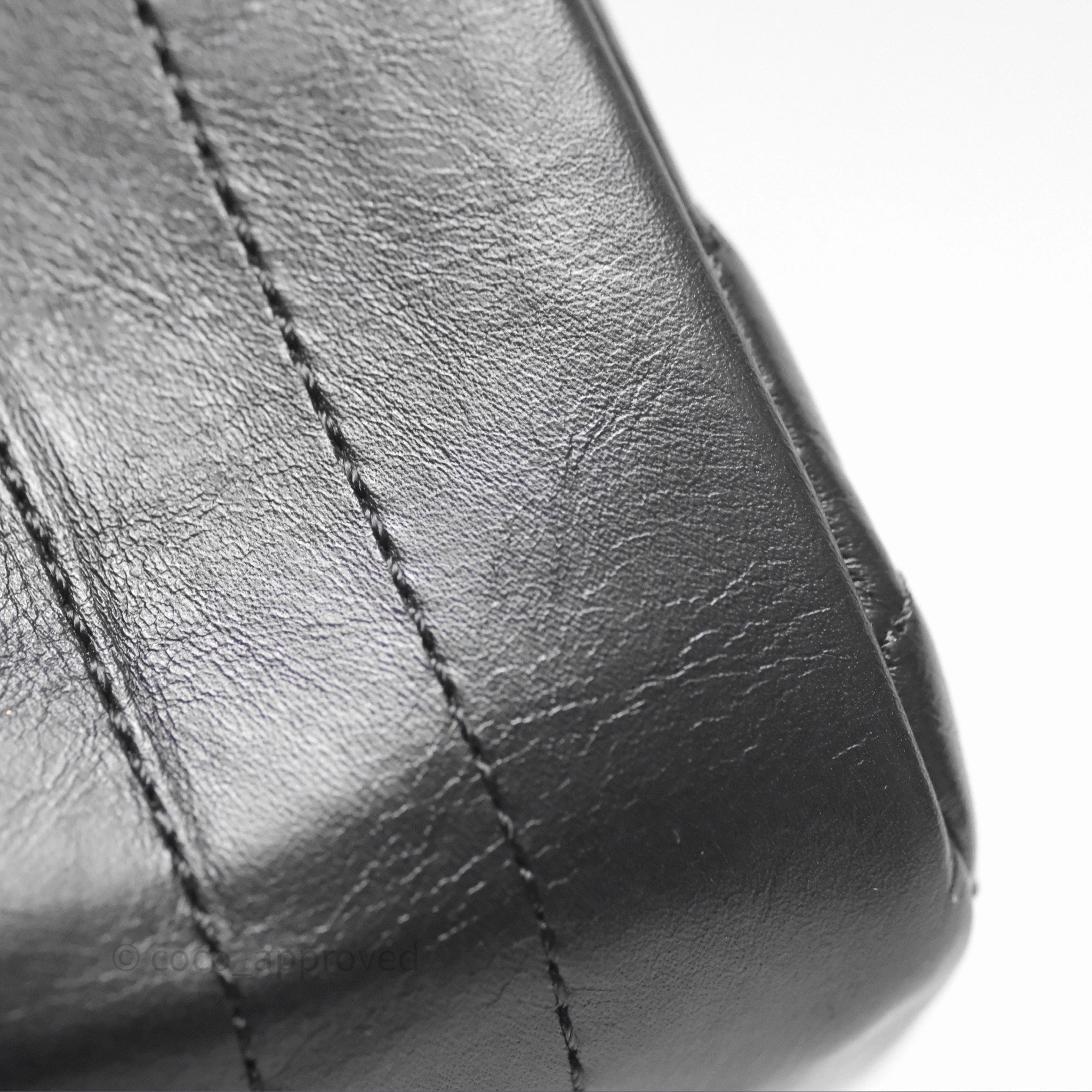 Chanel Reissue 225 Chevron Aged Calfskin So Black