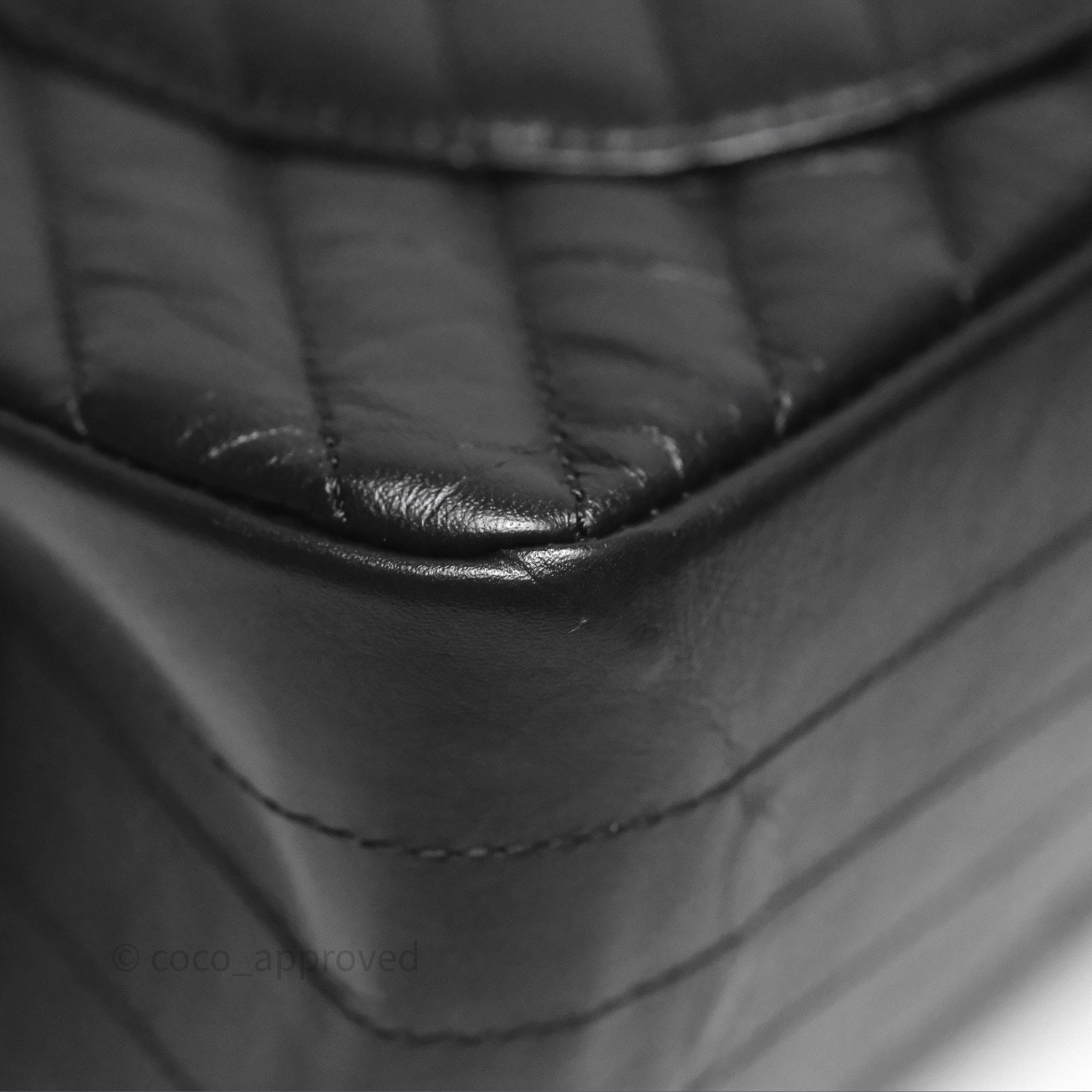 Chanel Reissue 225 Chevron Aged Calfskin So Black