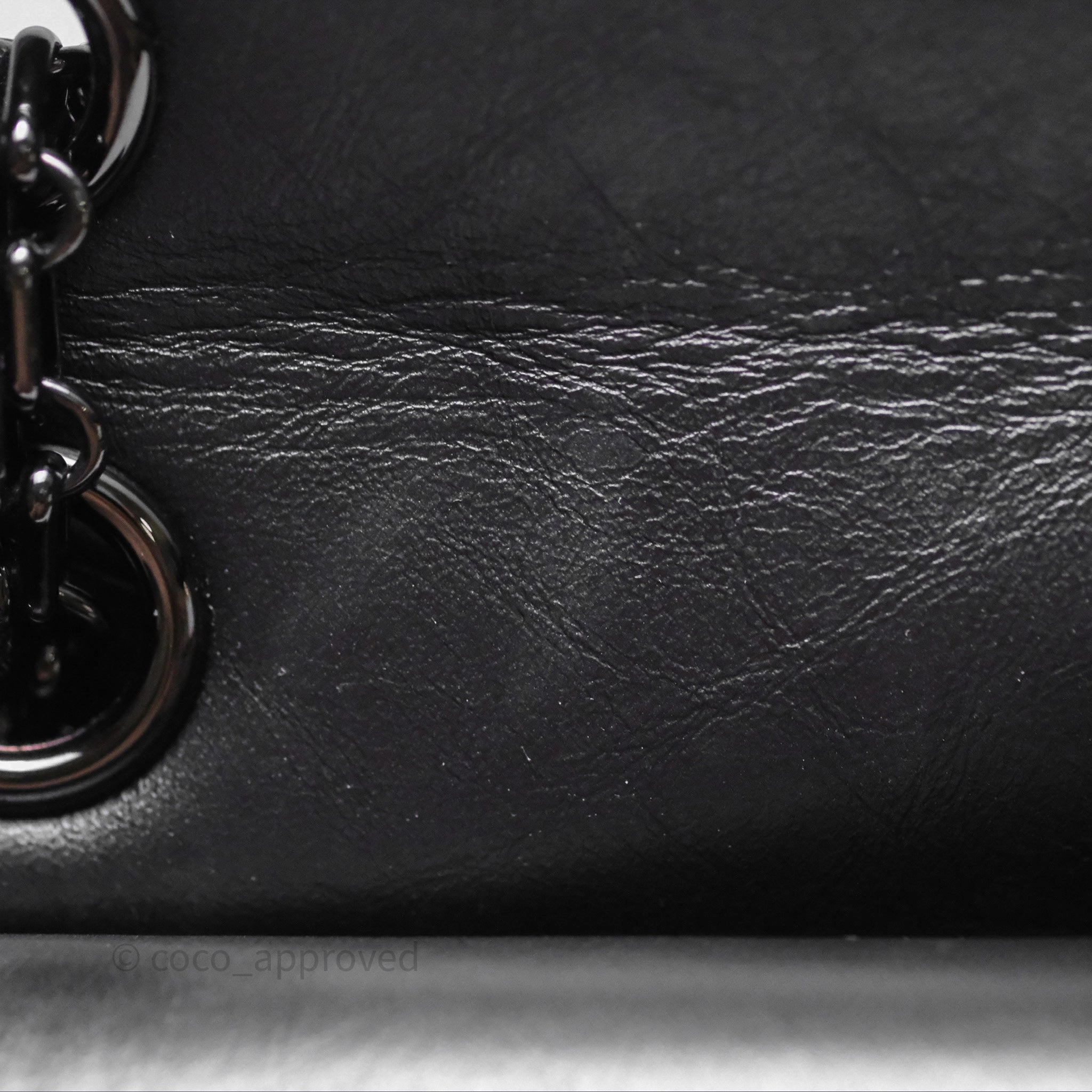 Chanel Reissue 225 Chevron Aged Calfskin So Black