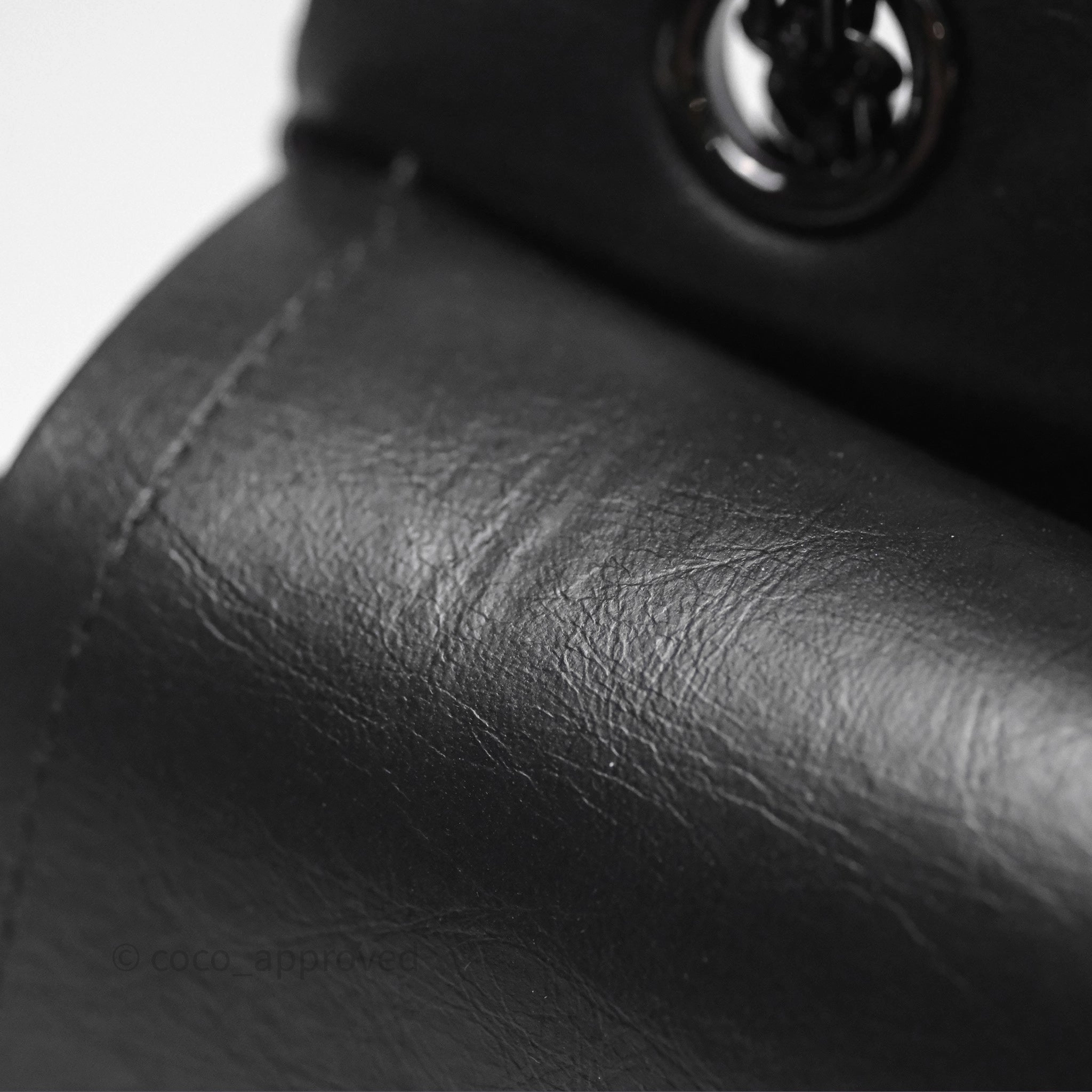 Chanel Reissue 225 Chevron Aged Calfskin So Black