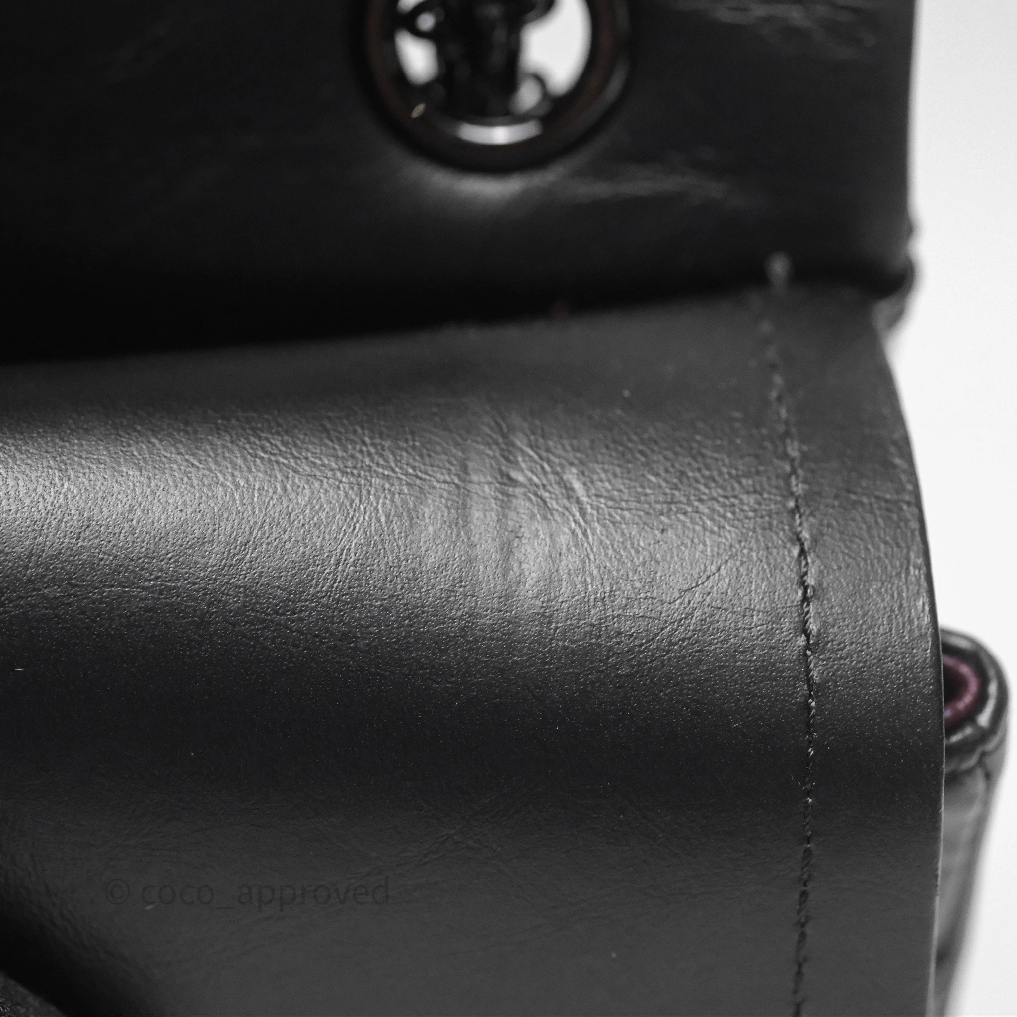 Chanel Reissue 225 Chevron Aged Calfskin So Black