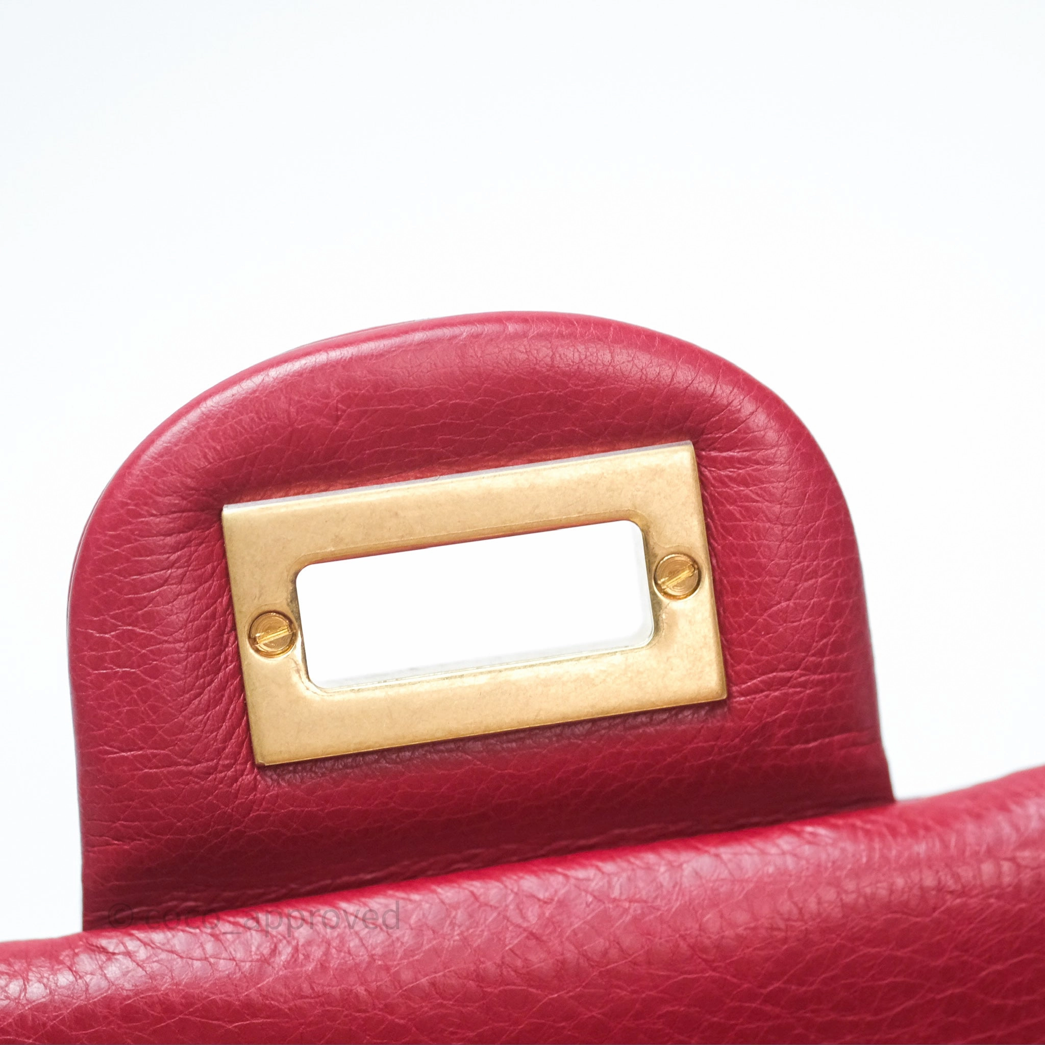 Chanel Reissue 225 Chevron Red Aged Calfskin Aged Gold Hardware