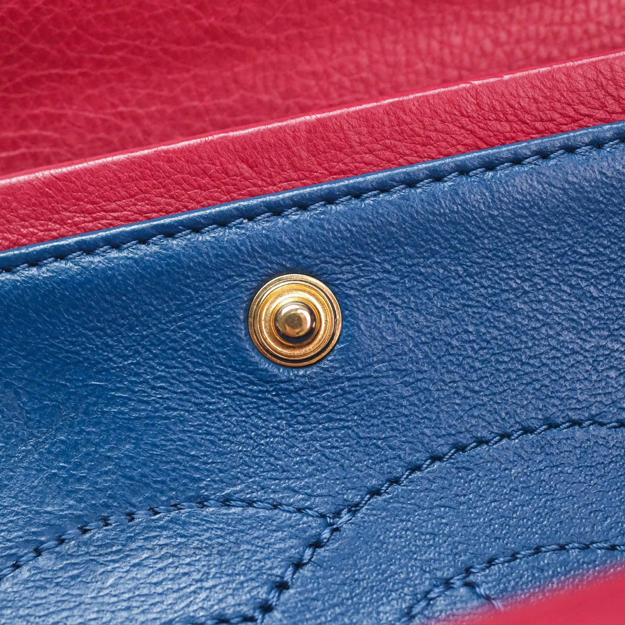 Chanel Reissue 225 Chevron Red Aged Calfskin Aged Gold Hardware