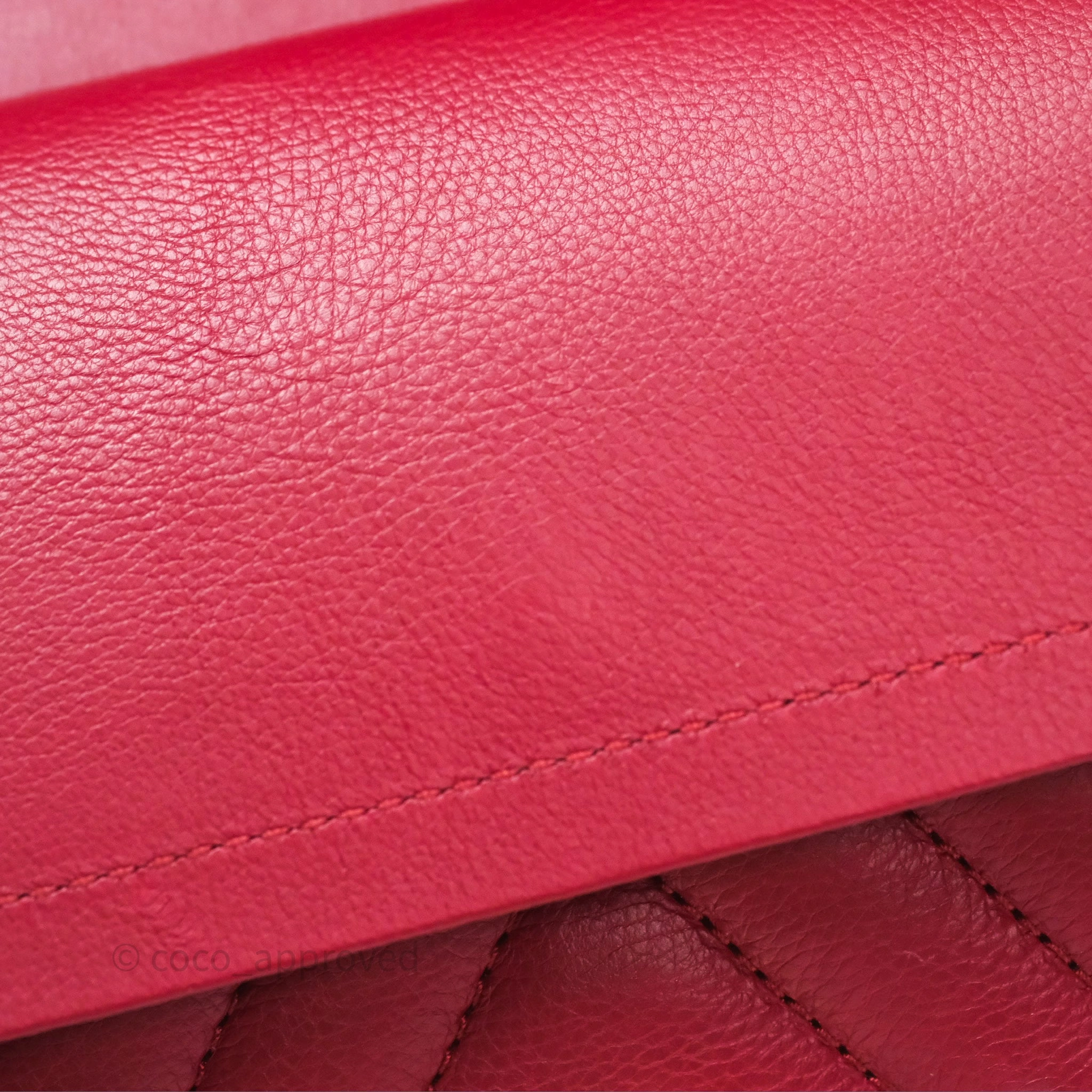 Chanel Reissue 225 Chevron Red Aged Calfskin Aged Gold Hardware