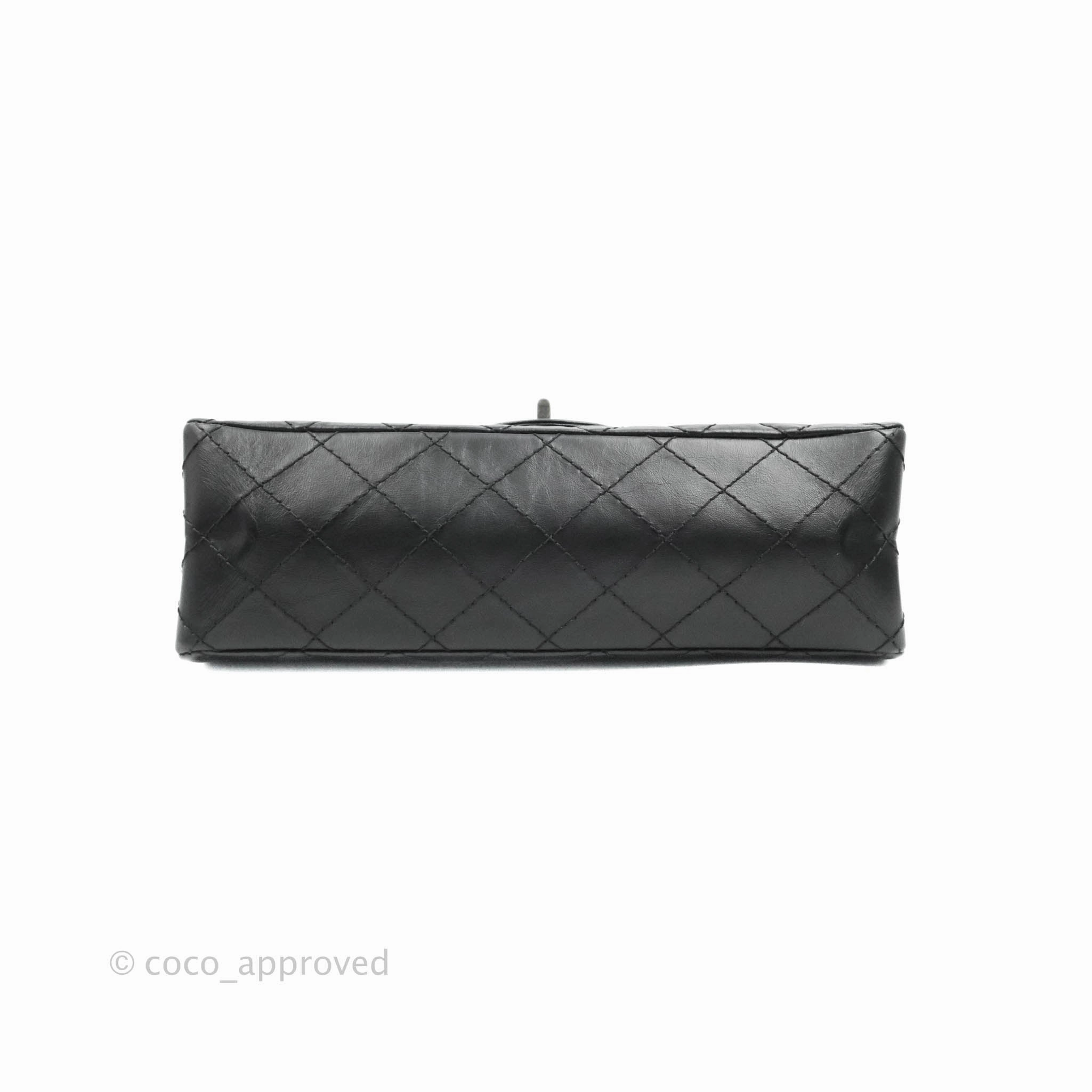 Chanel Reissue 225 Quilted Aged Calfskin Black Ruthenium Hardware