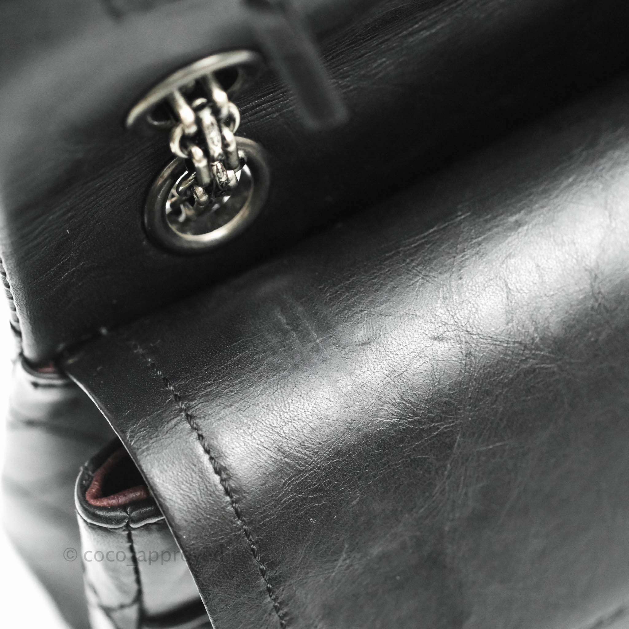 Chanel Reissue 225 Quilted Aged Calfskin Black Ruthenium Hardware