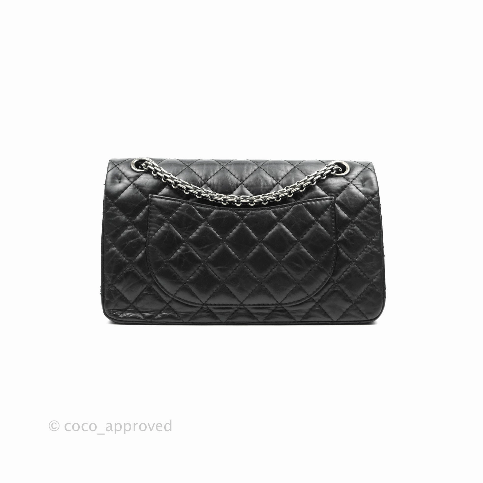 Chanel Reissue 225 Quilted Aged Calfskin Black Ruthenium Hardware