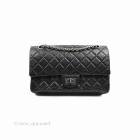 Chanel Reissue 225 Quilted Aged Calfskin Black Ruthenium Hardware