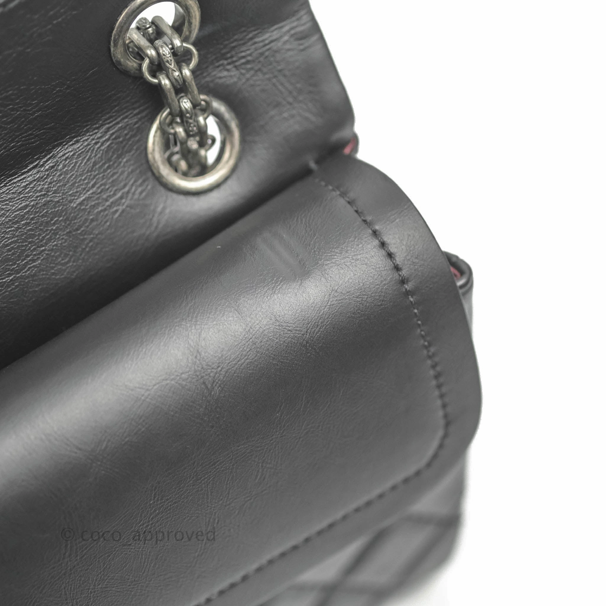 Chanel Reissue 225 Quilted Aged Calfskin Black Ruthenium Hardware