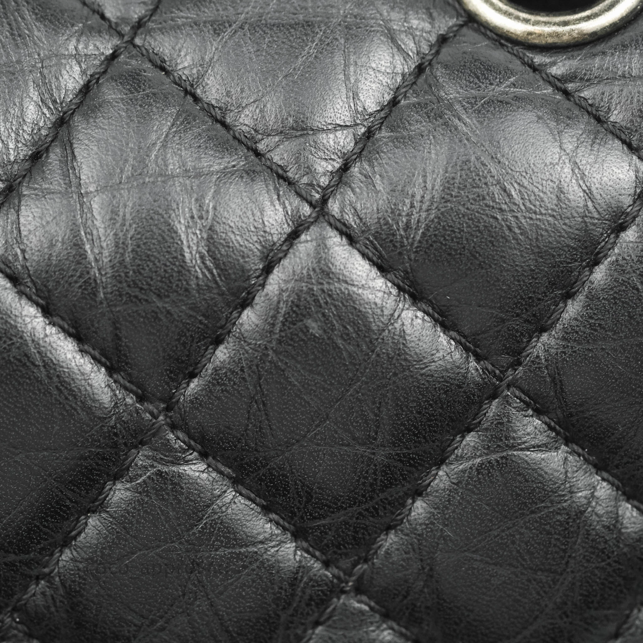 Chanel Reissue 225 Quilted Aged Calfskin Black Ruthenium Hardware