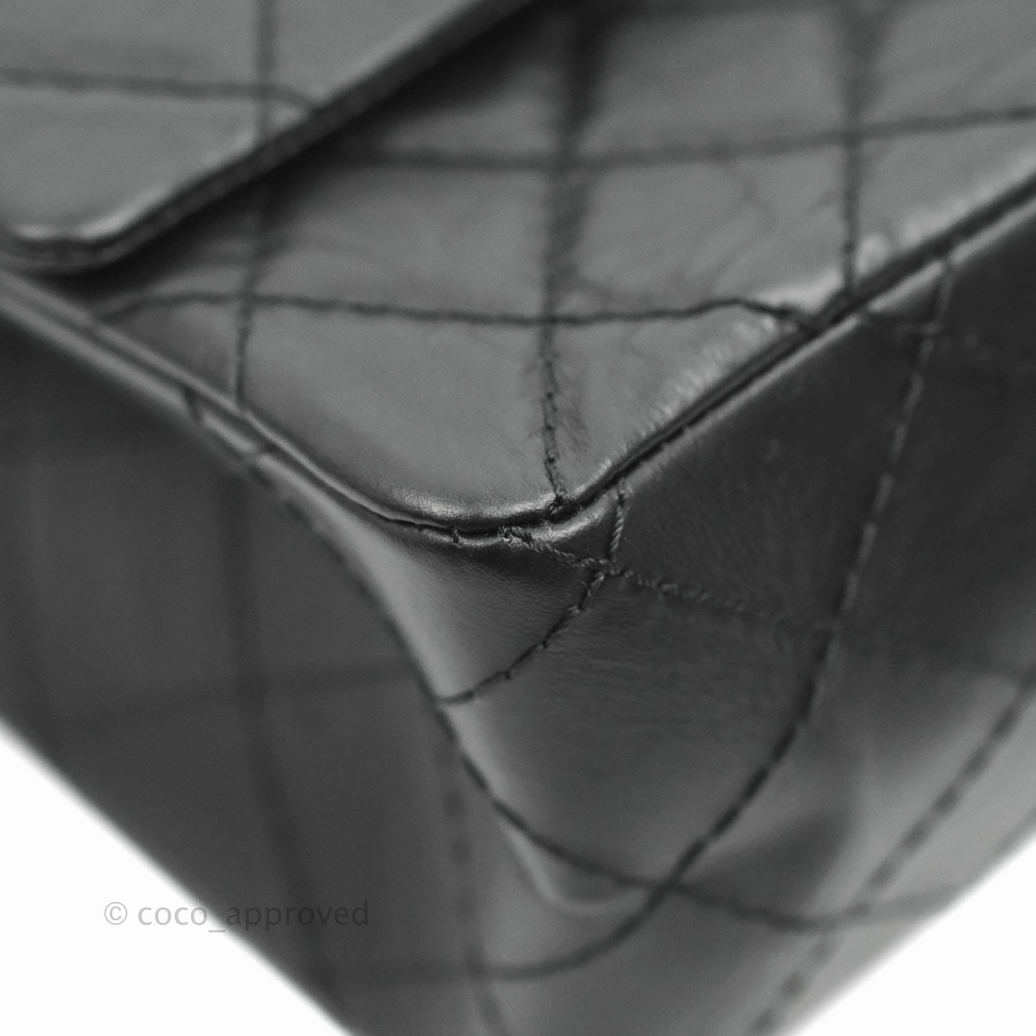 Chanel Reissue 225 Quilted Aged Calfskin Black Ruthenium Hardware