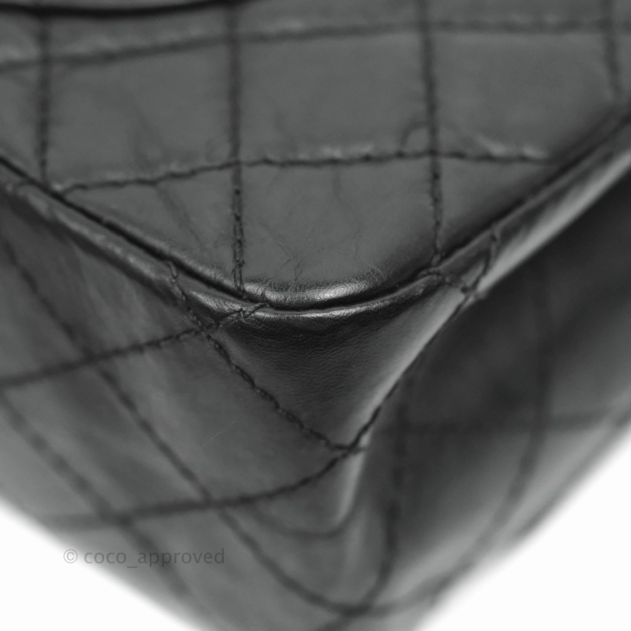 Chanel Reissue 225 Quilted Aged Calfskin Black Ruthenium Hardware