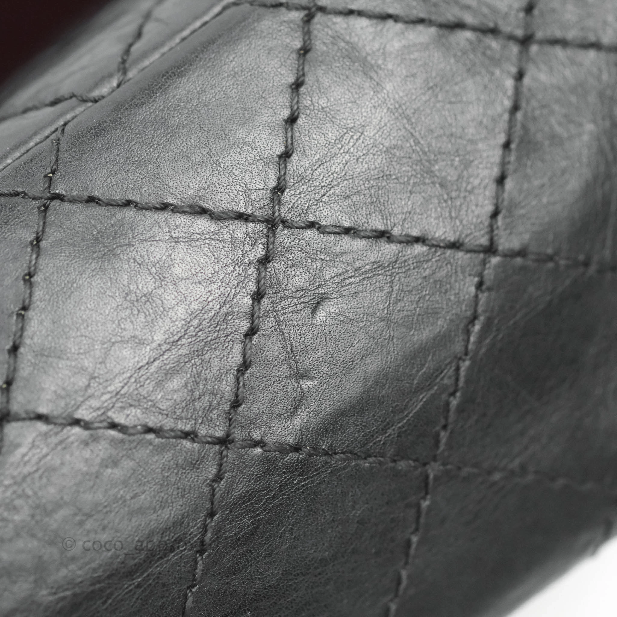 Chanel Reissue 225 Quilted Aged Calfskin Black Ruthenium Hardware