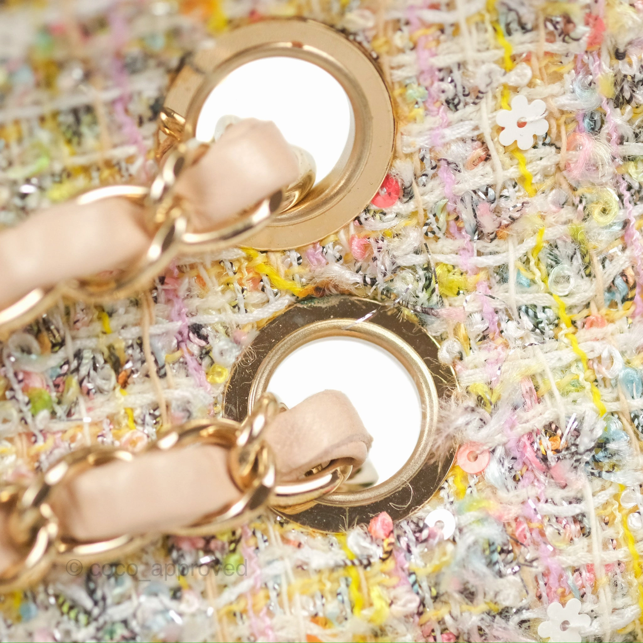 Chanel Reissue 225 Tweed Pastel Garden Party Flap