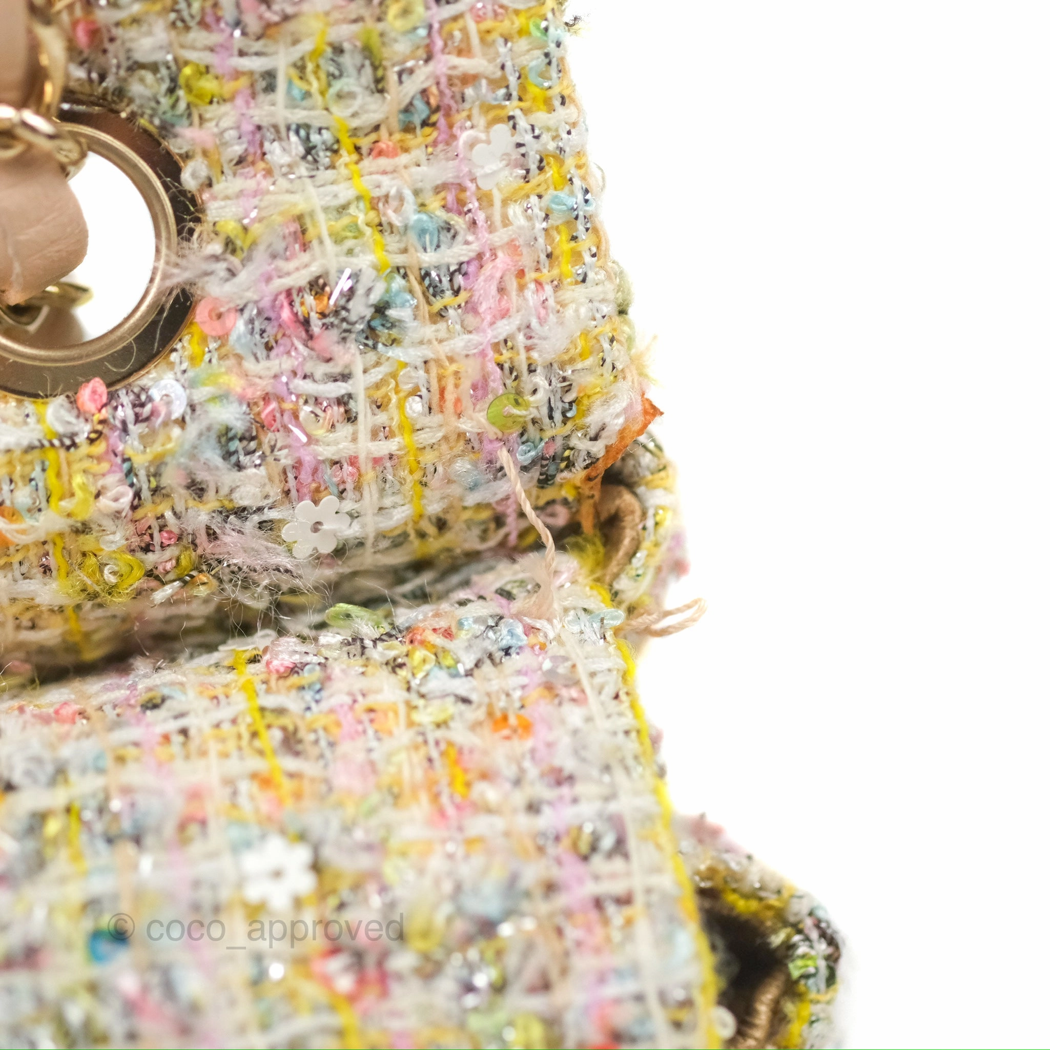 Chanel Reissue 225 Tweed Pastel Garden Party Flap