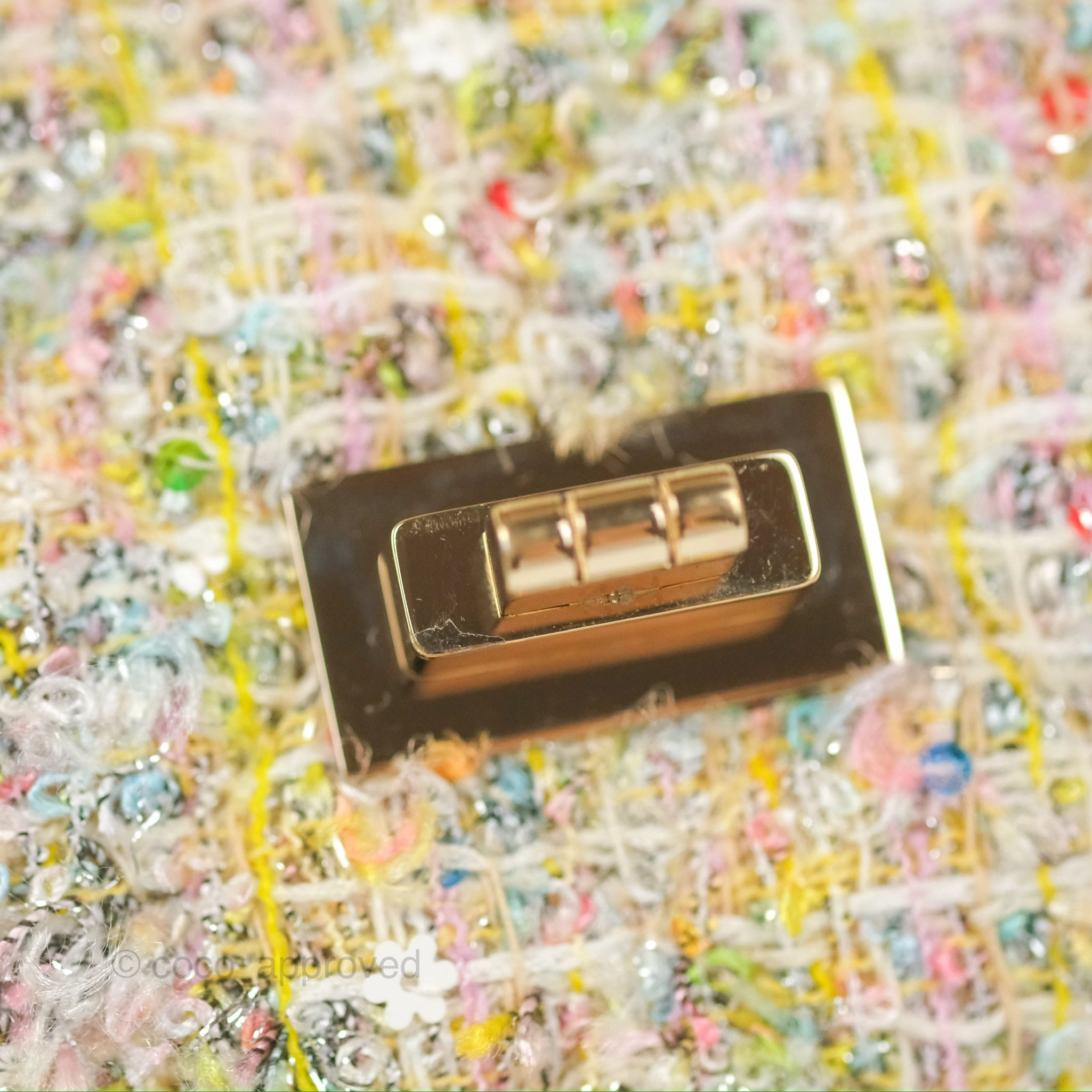Chanel Reissue 225 Tweed Pastel Garden Party Flap
