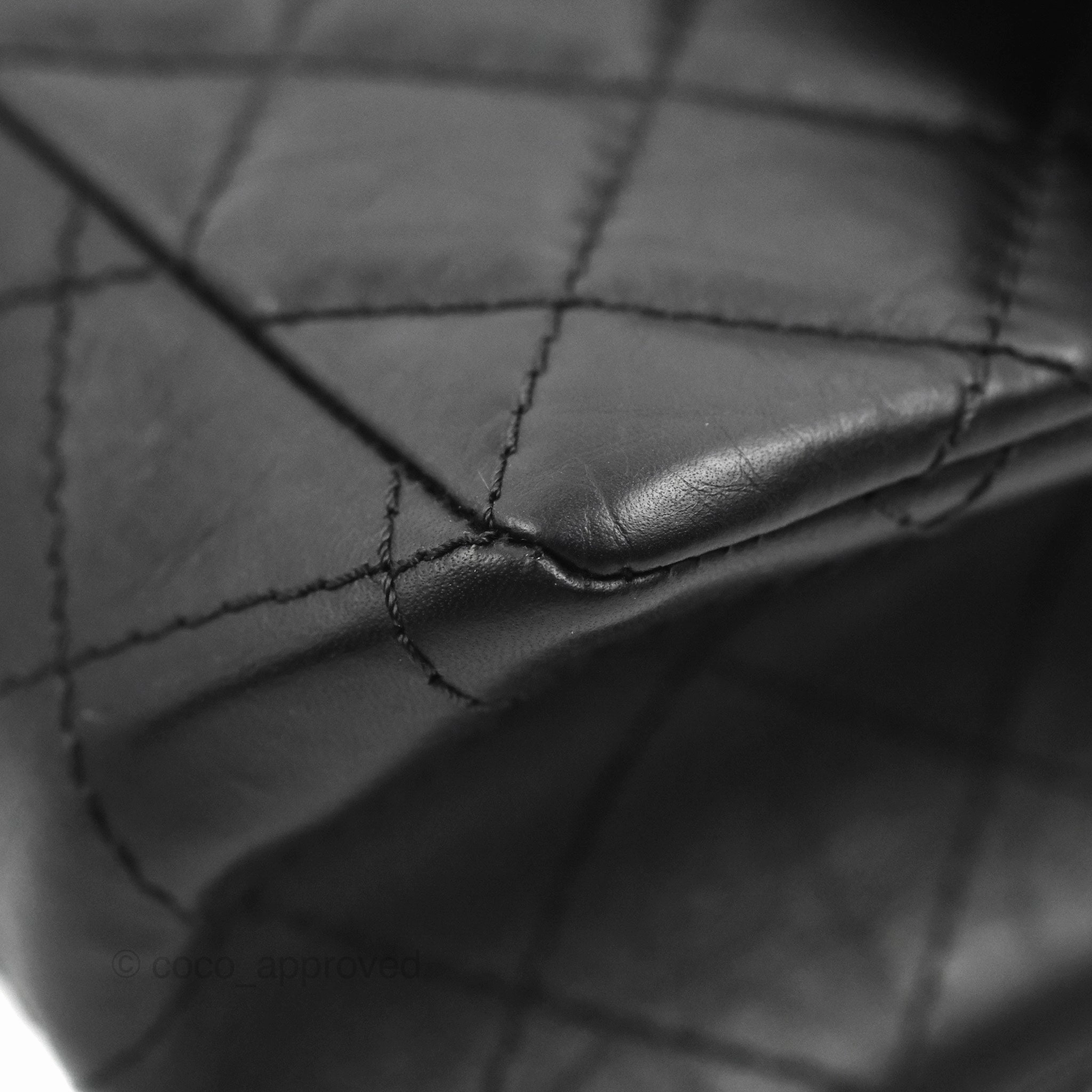 Chanel Reissue 226 Quilted Black Aged Calfskin Aged Gold Hardware
