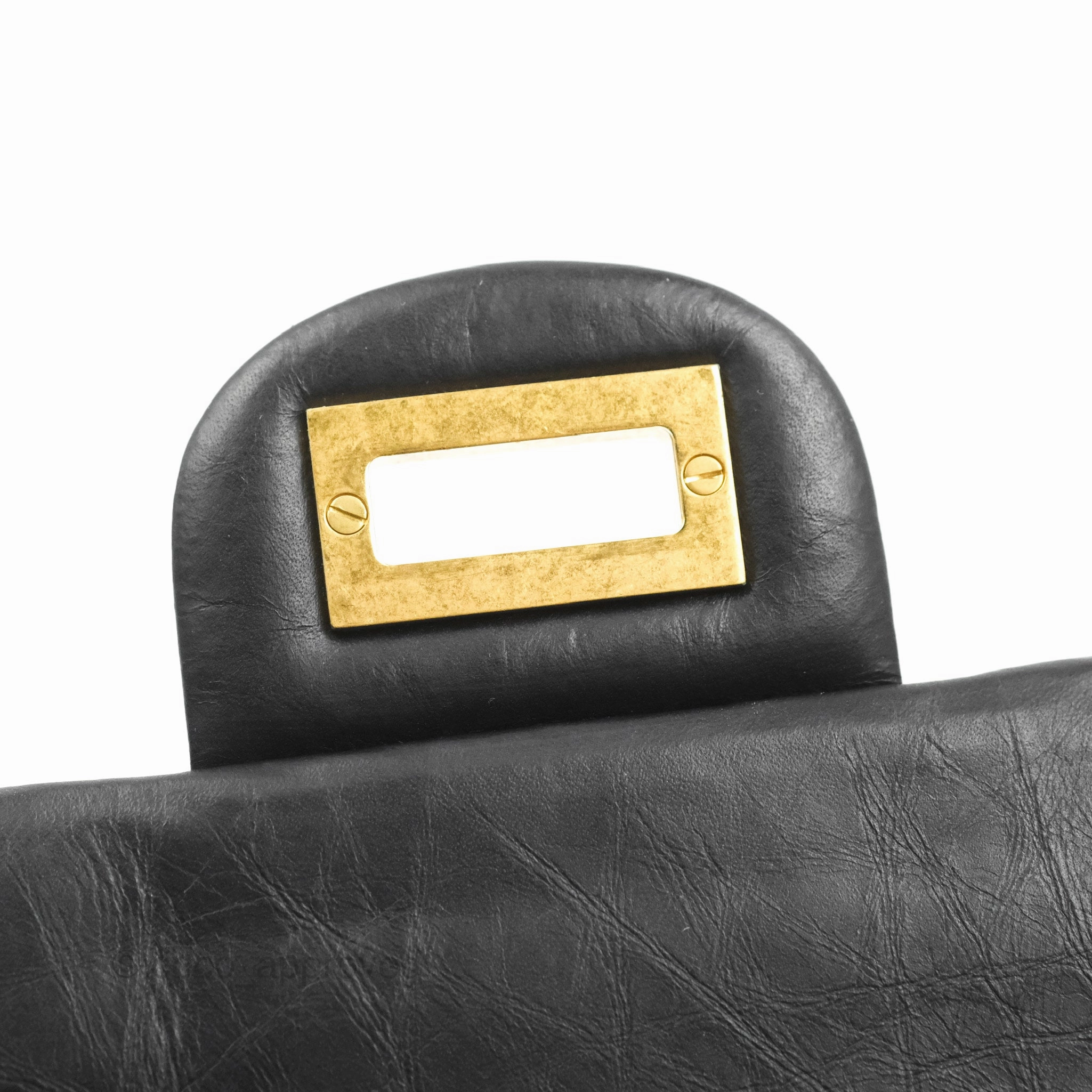 Chanel Reissue 226 Quilted Black Aged Calfskin Aged Gold Hardware