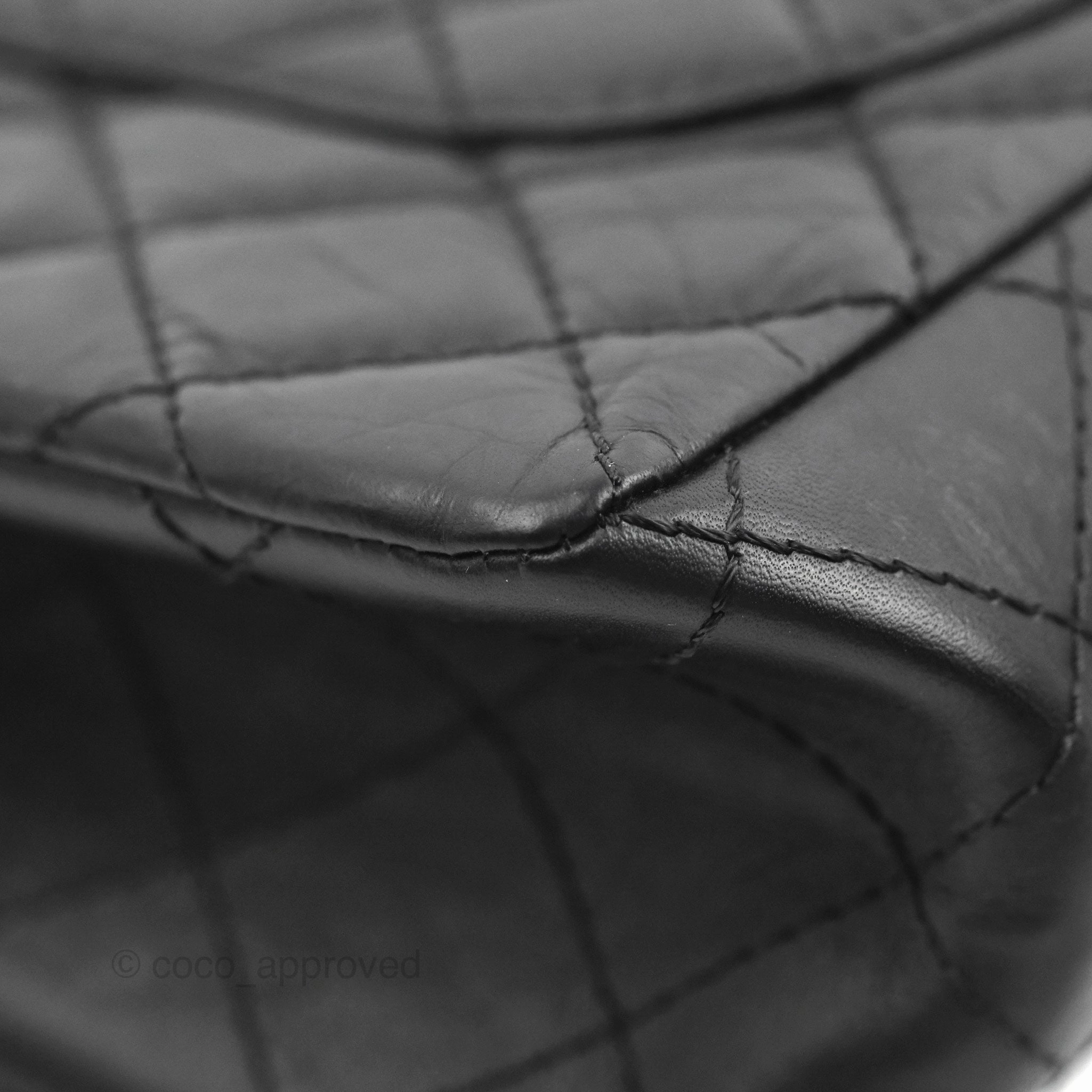 Chanel Reissue 226 Quilted Black Aged Calfskin Aged Gold Hardware