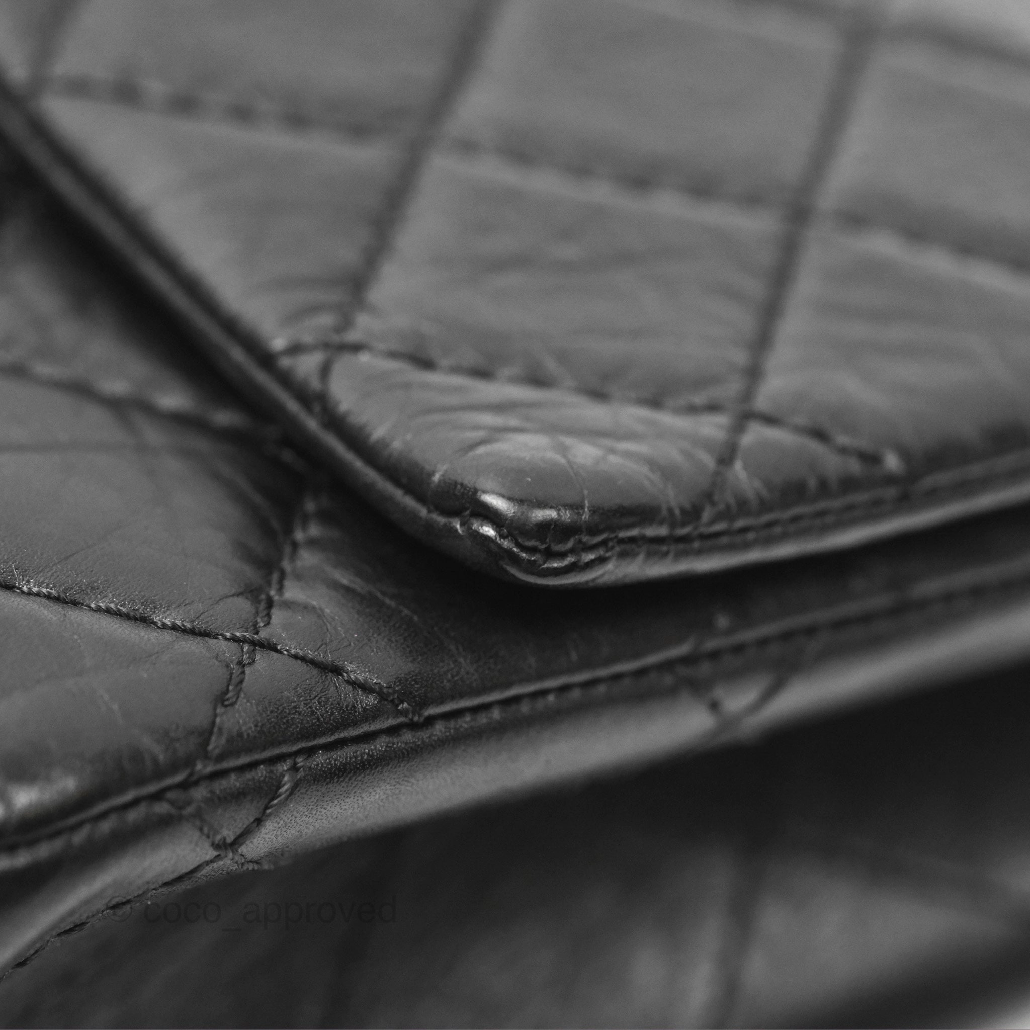 Chanel Reissue 226 Quilted Black Aged Calfskin Aged Gold Hardware