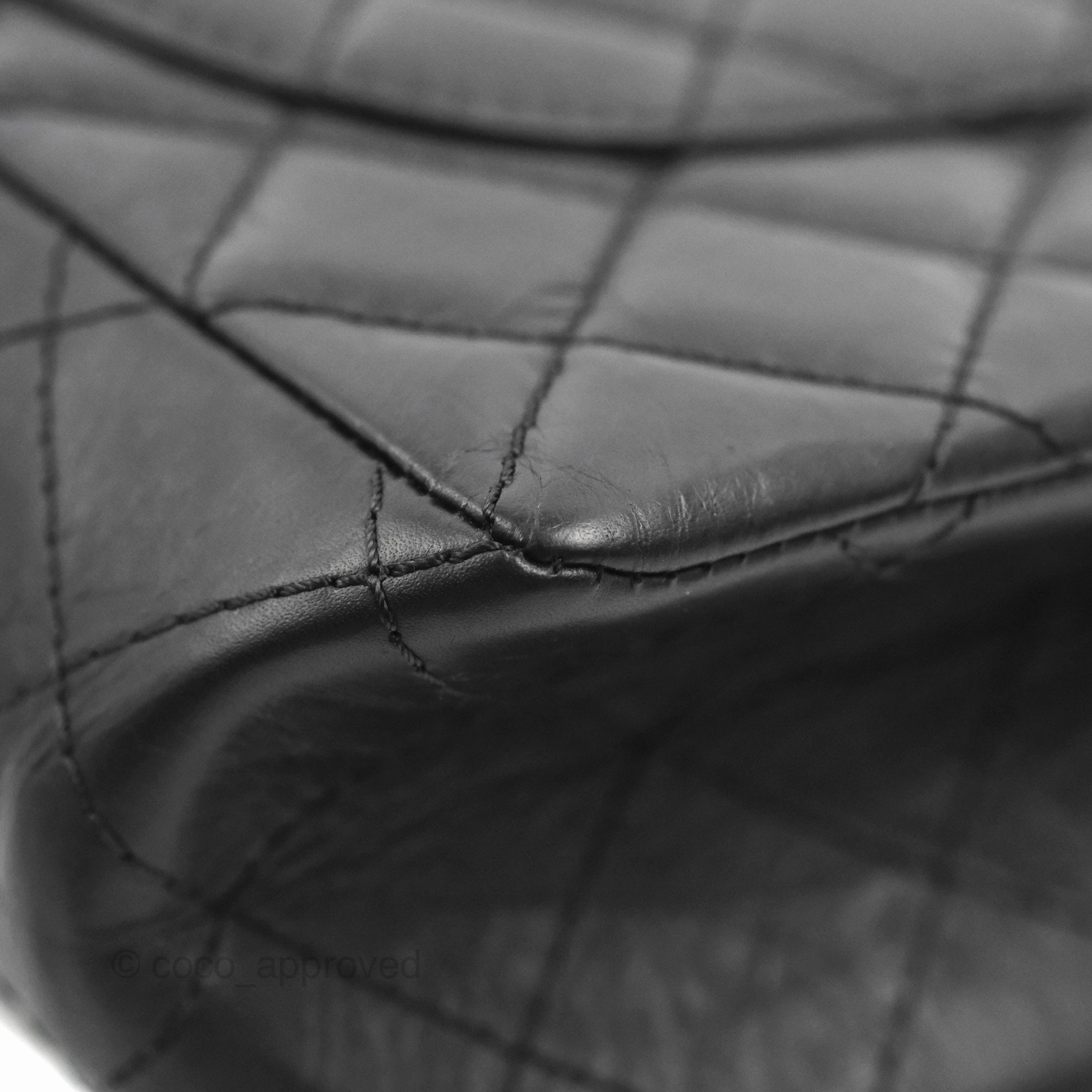 Chanel Reissue 226 Quilted Black Aged Calfskin Aged Gold Hardware