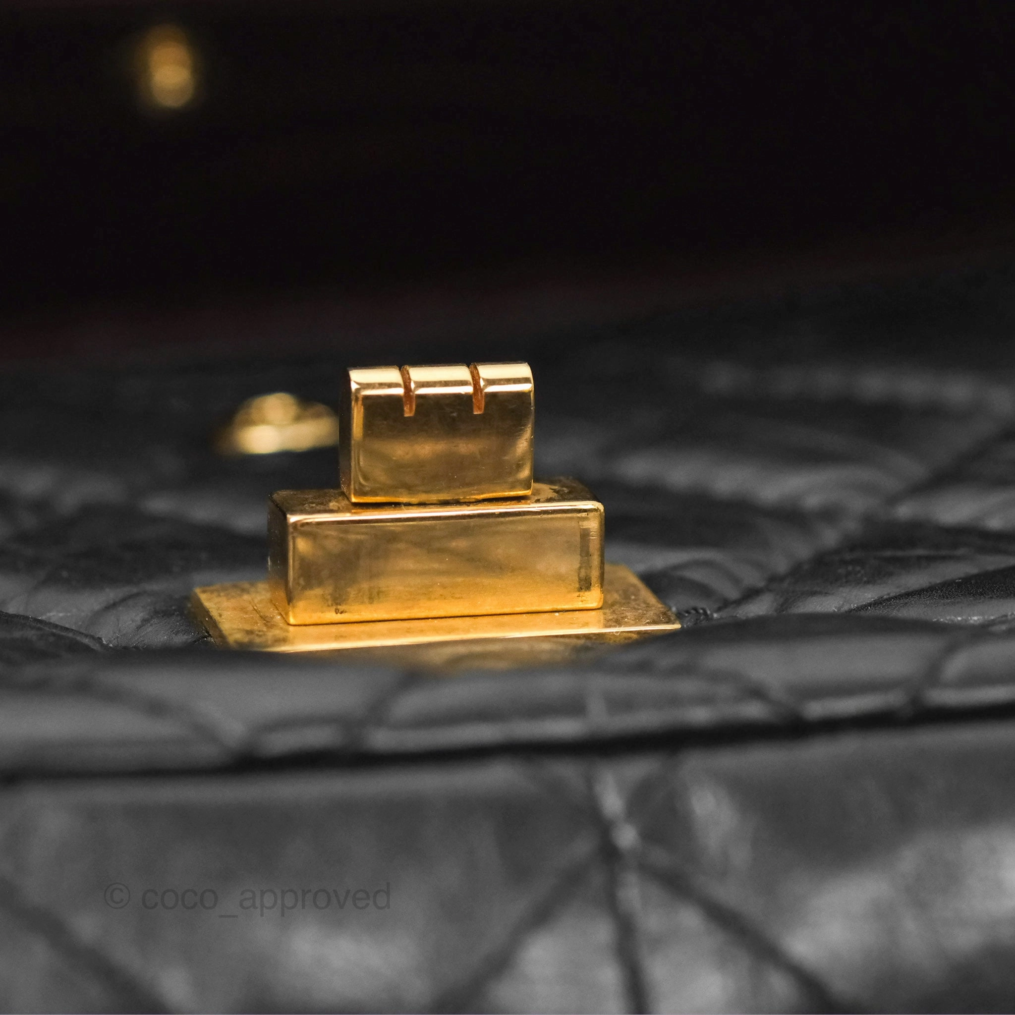 Chanel Reissue 226 Quilted Black Aged Calfskin Aged Gold Hardware