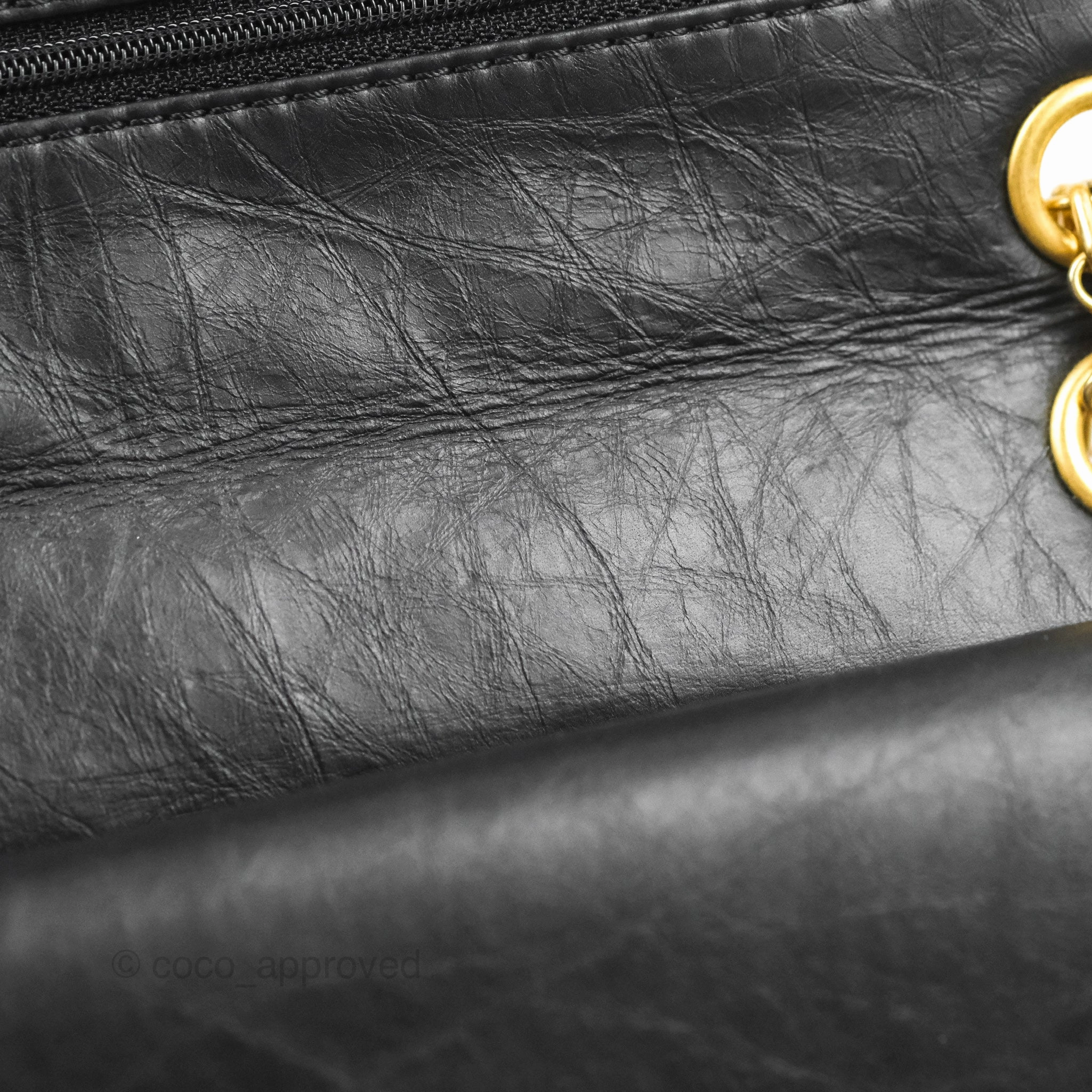 Chanel Reissue 226 Quilted Black Aged Calfskin Aged Gold Hardware