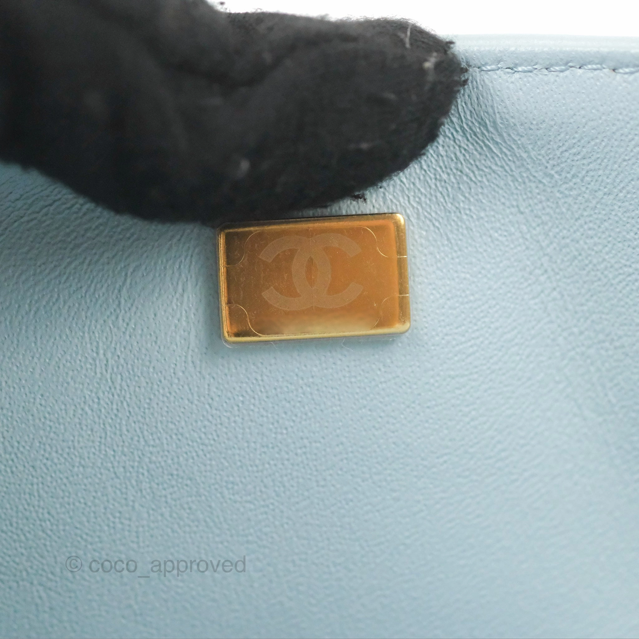 Chanel Reissue 226 Quilted Light Blue Aged Calfskin Gold Hardware