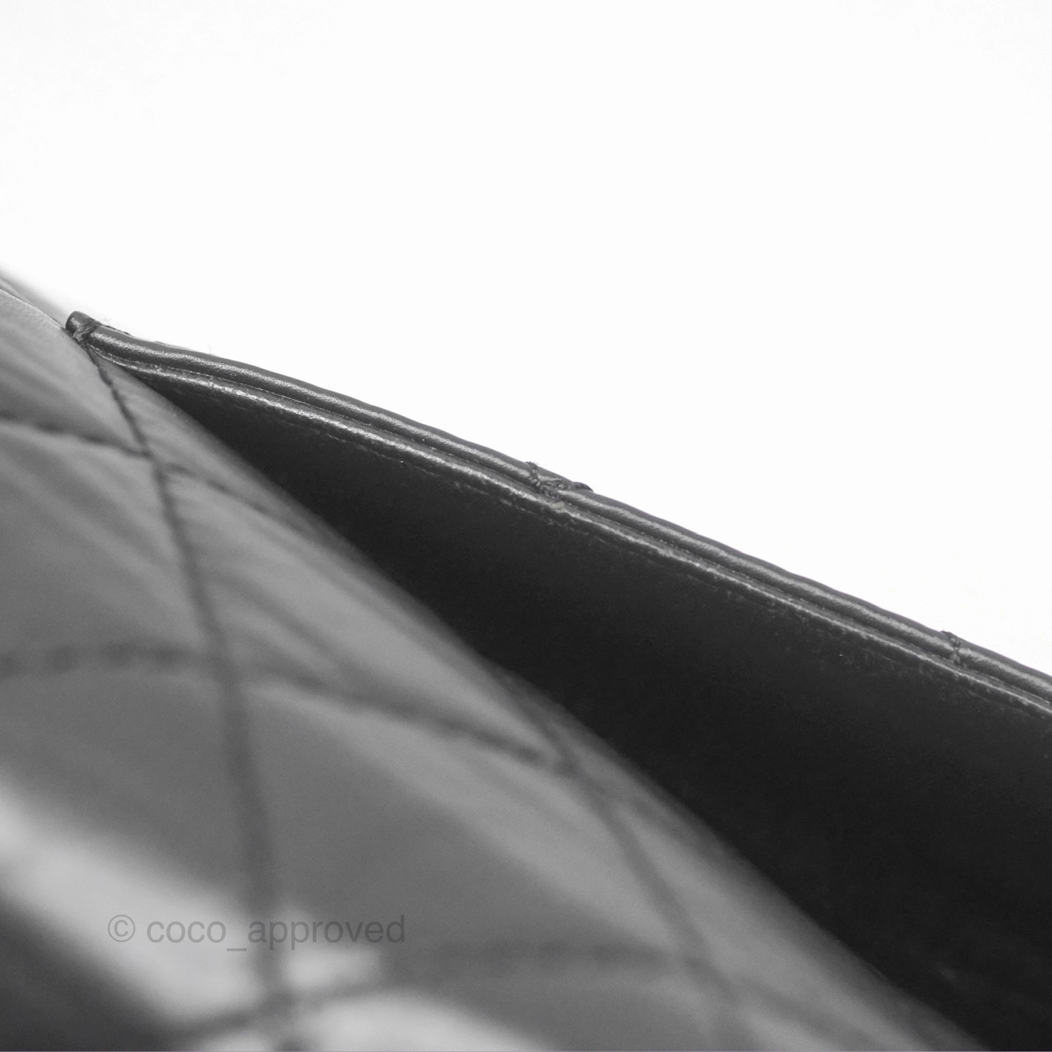 Chanel Reissue 227 Quilted Aged Calfskin Black Gold Hardware