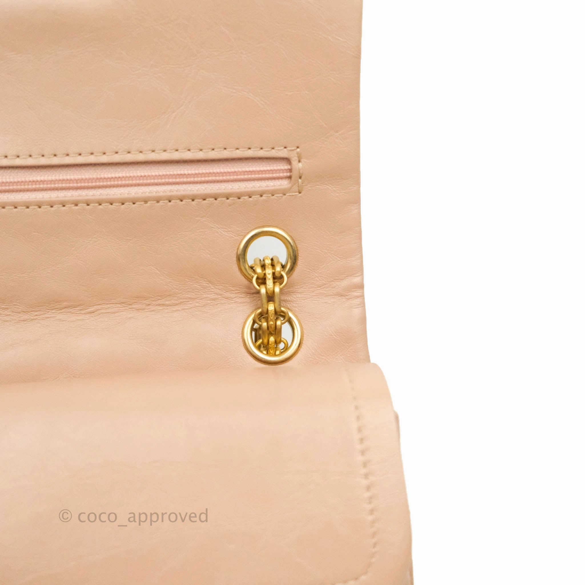Chanel Reissue Quilted Aged Calfskin Beige Gold Hardware 226