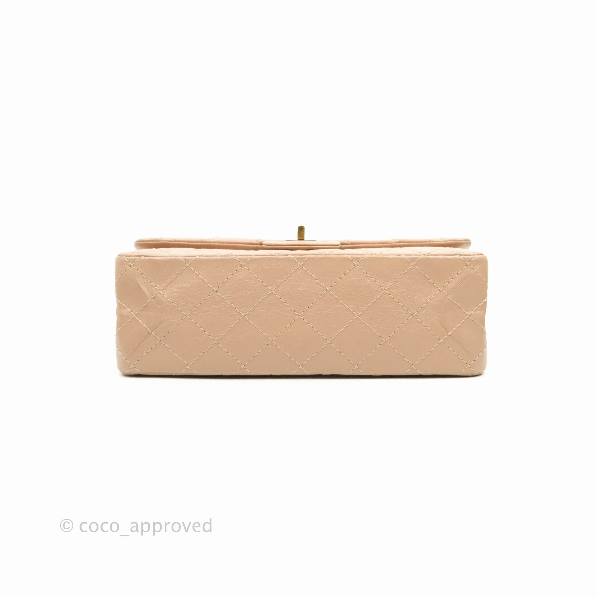 Chanel Reissue Quilted Aged Calfskin Beige Gold Hardware 226