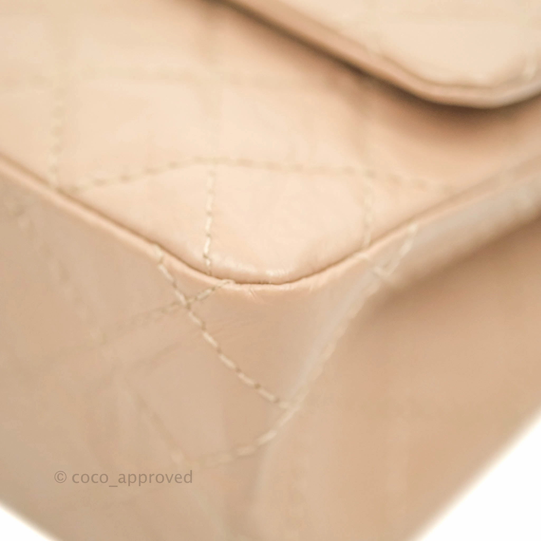 Chanel Reissue Quilted Aged Calfskin Beige Gold Hardware 226
