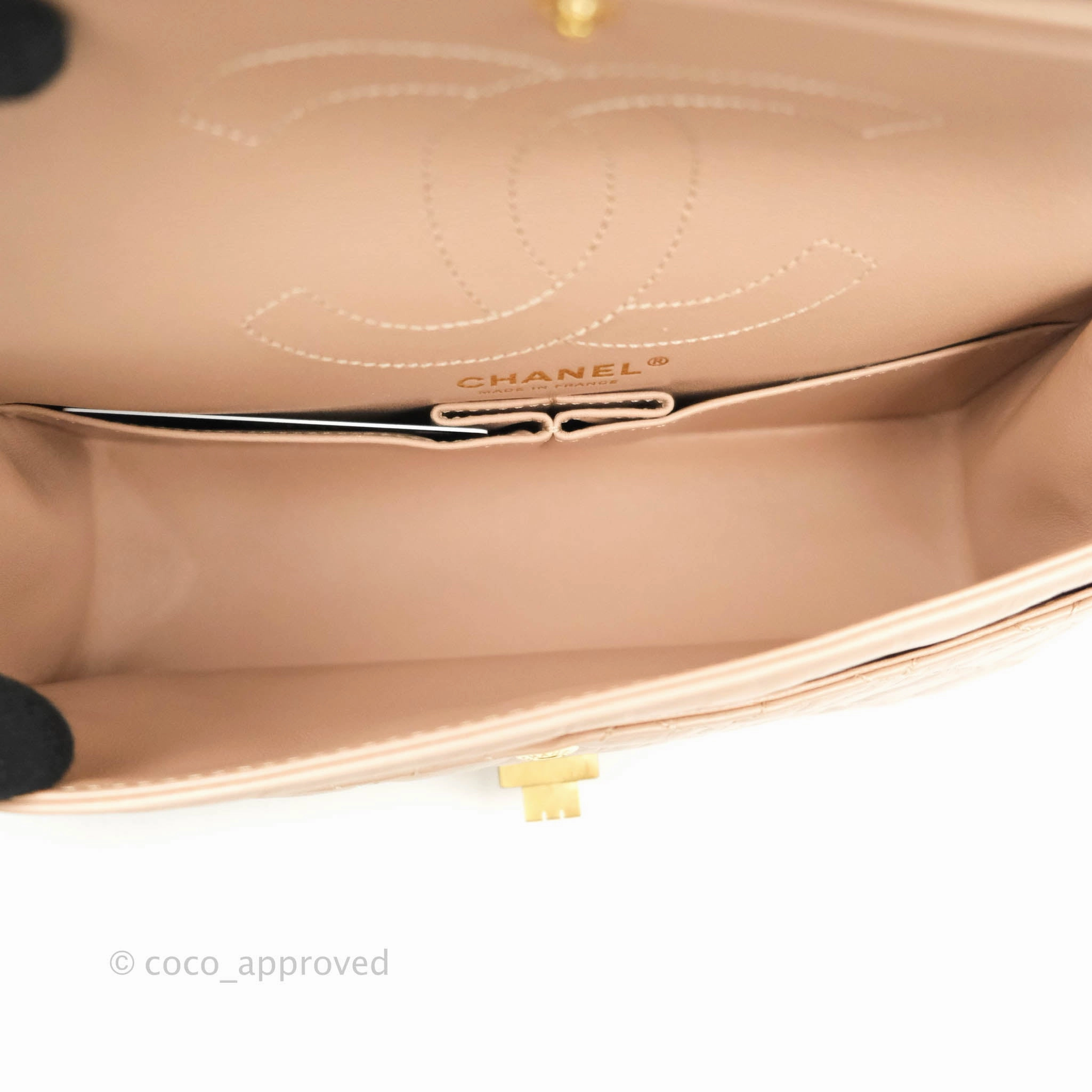 Chanel Reissue Quilted Aged Calfskin Beige Gold Hardware 226