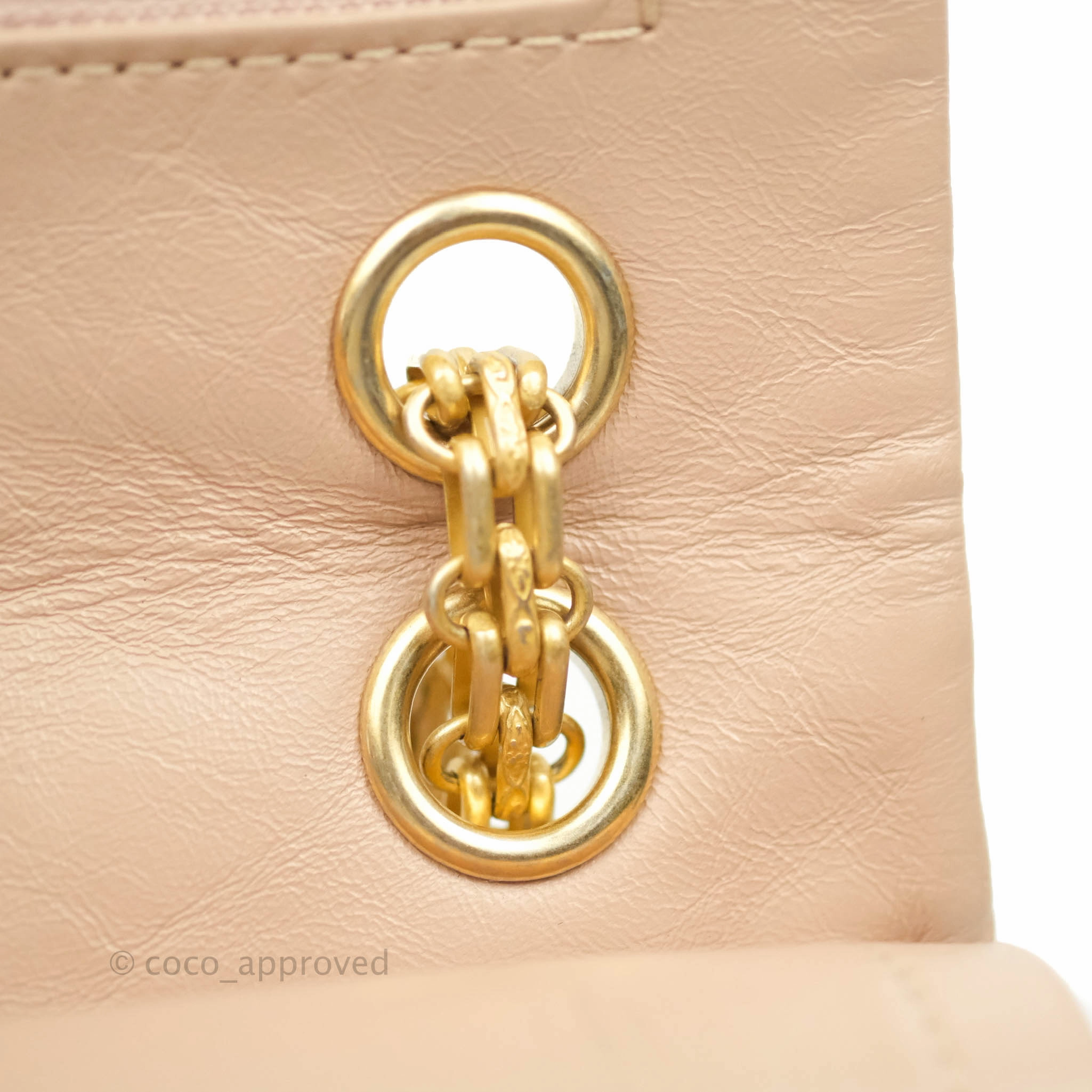 Chanel Reissue Quilted Aged Calfskin Beige Gold Hardware 226