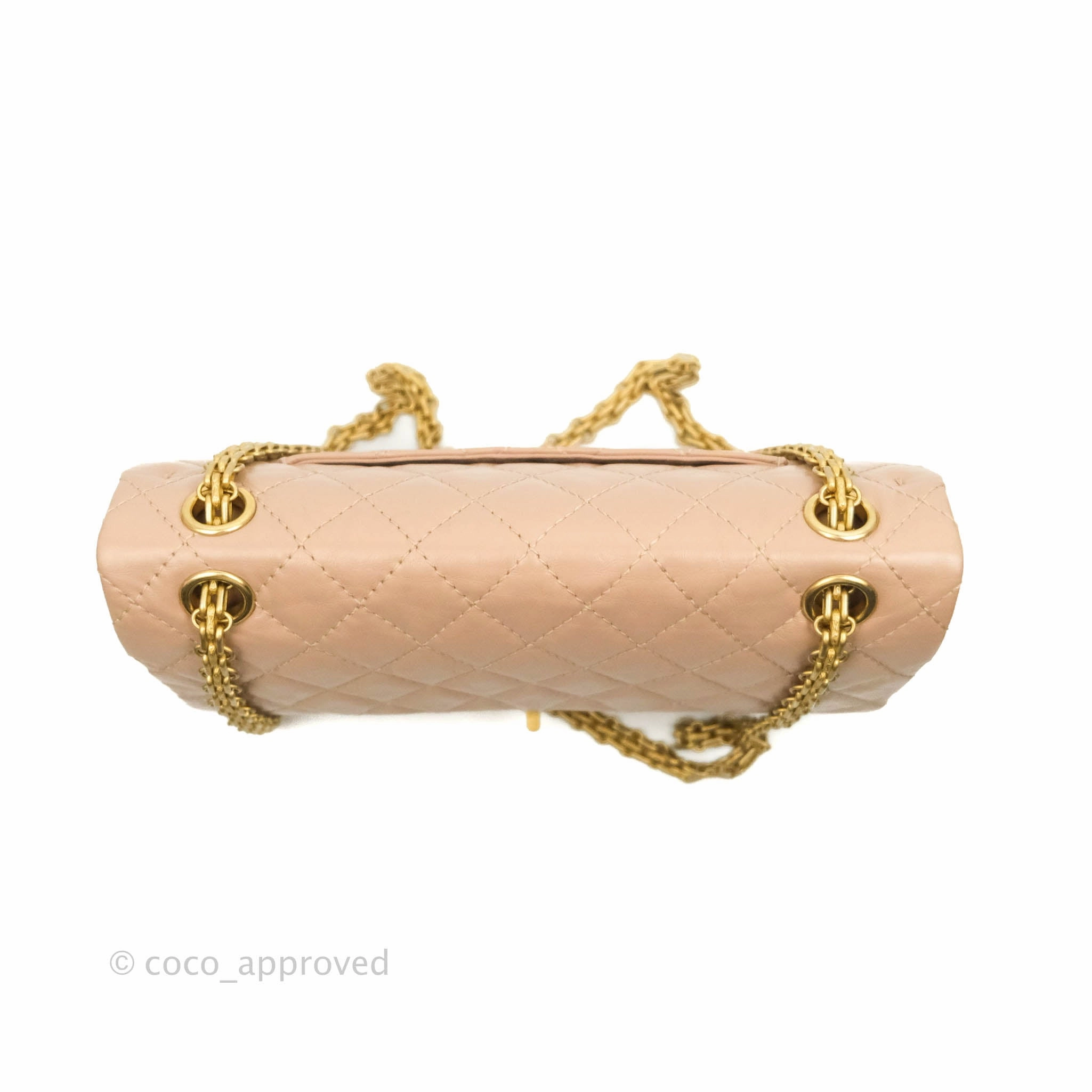 Chanel Reissue Quilted Aged Calfskin Beige Gold Hardware 226