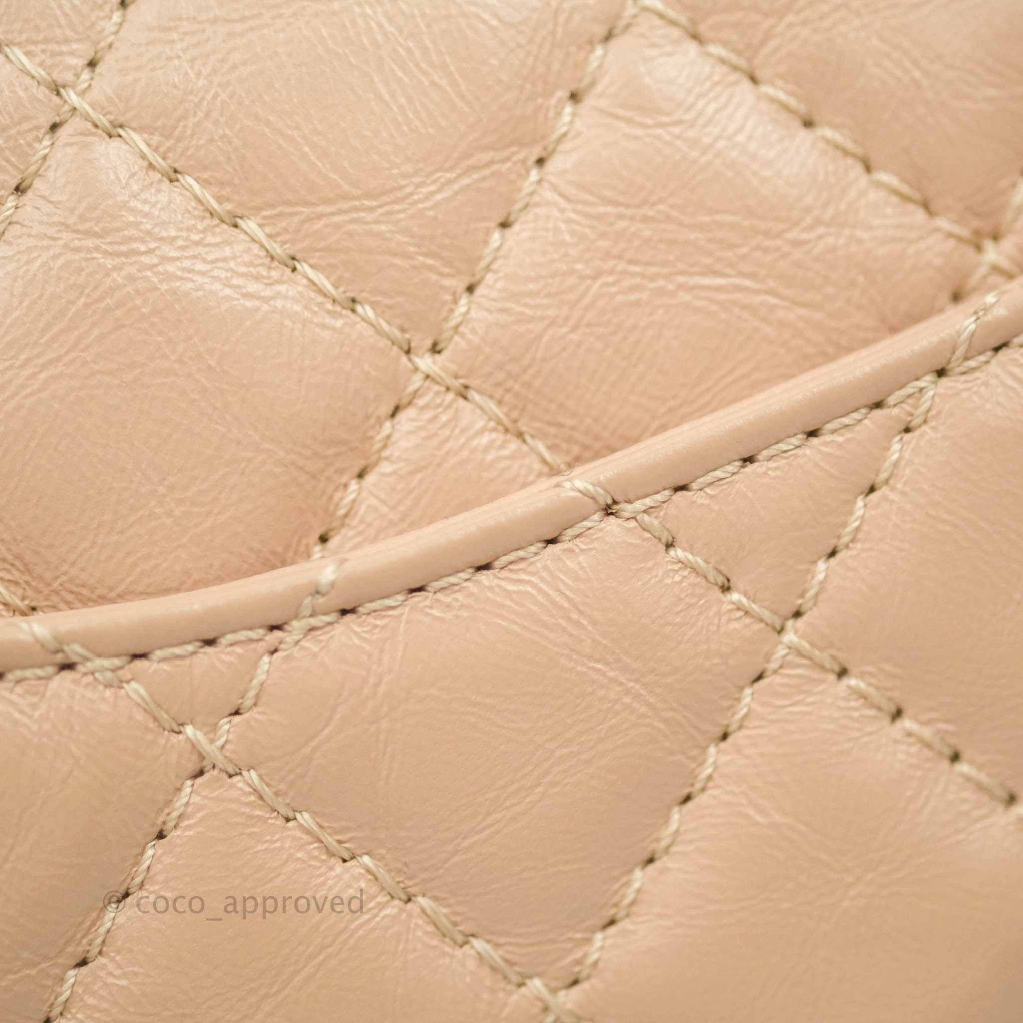 Chanel Reissue Quilted Aged Calfskin Beige Gold Hardware 226