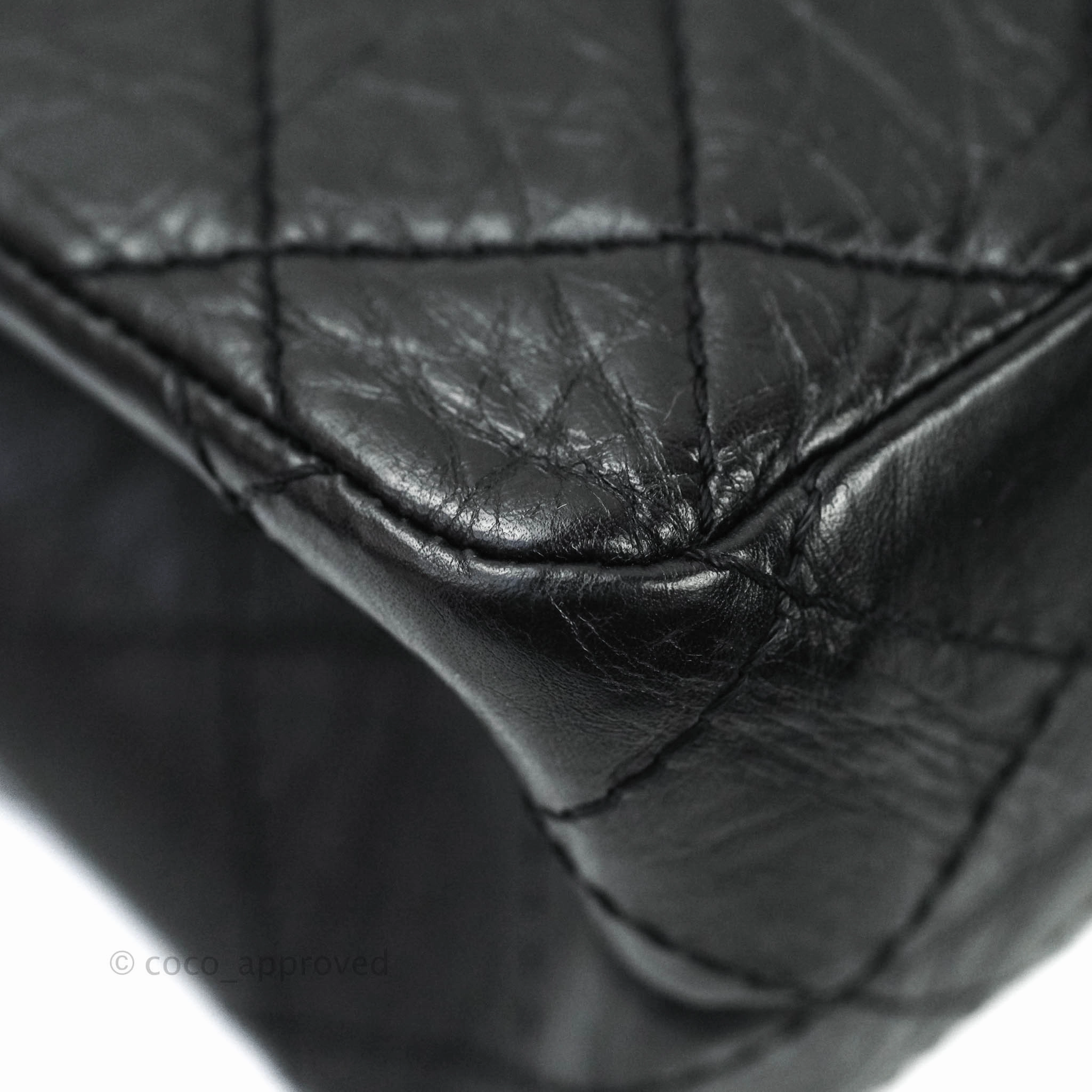 Chanel Reissue Quilted Aged Calfskin Black Ruthenium Hardware 226