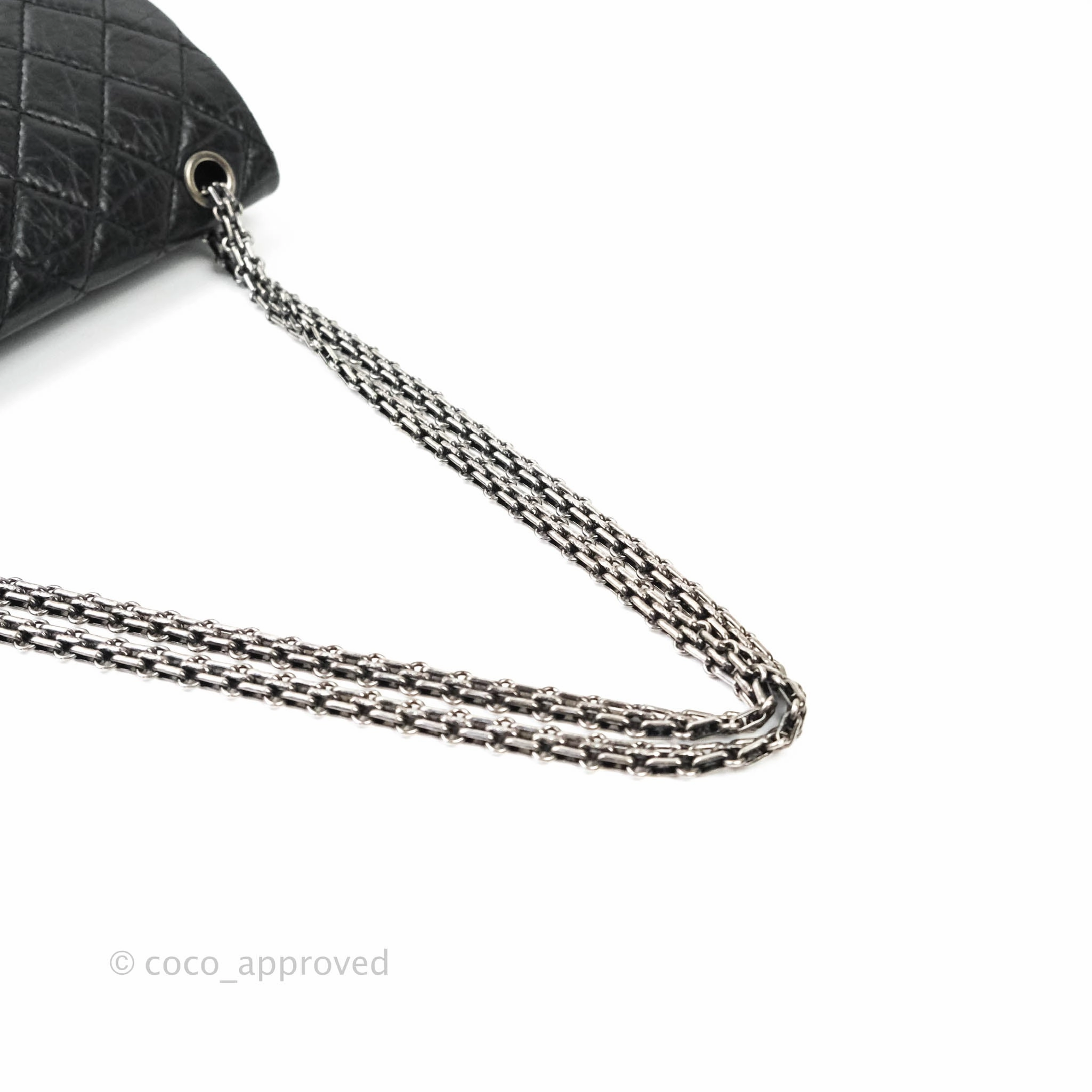 Chanel Reissue Quilted Aged Calfskin Black Ruthenium Hardware 226