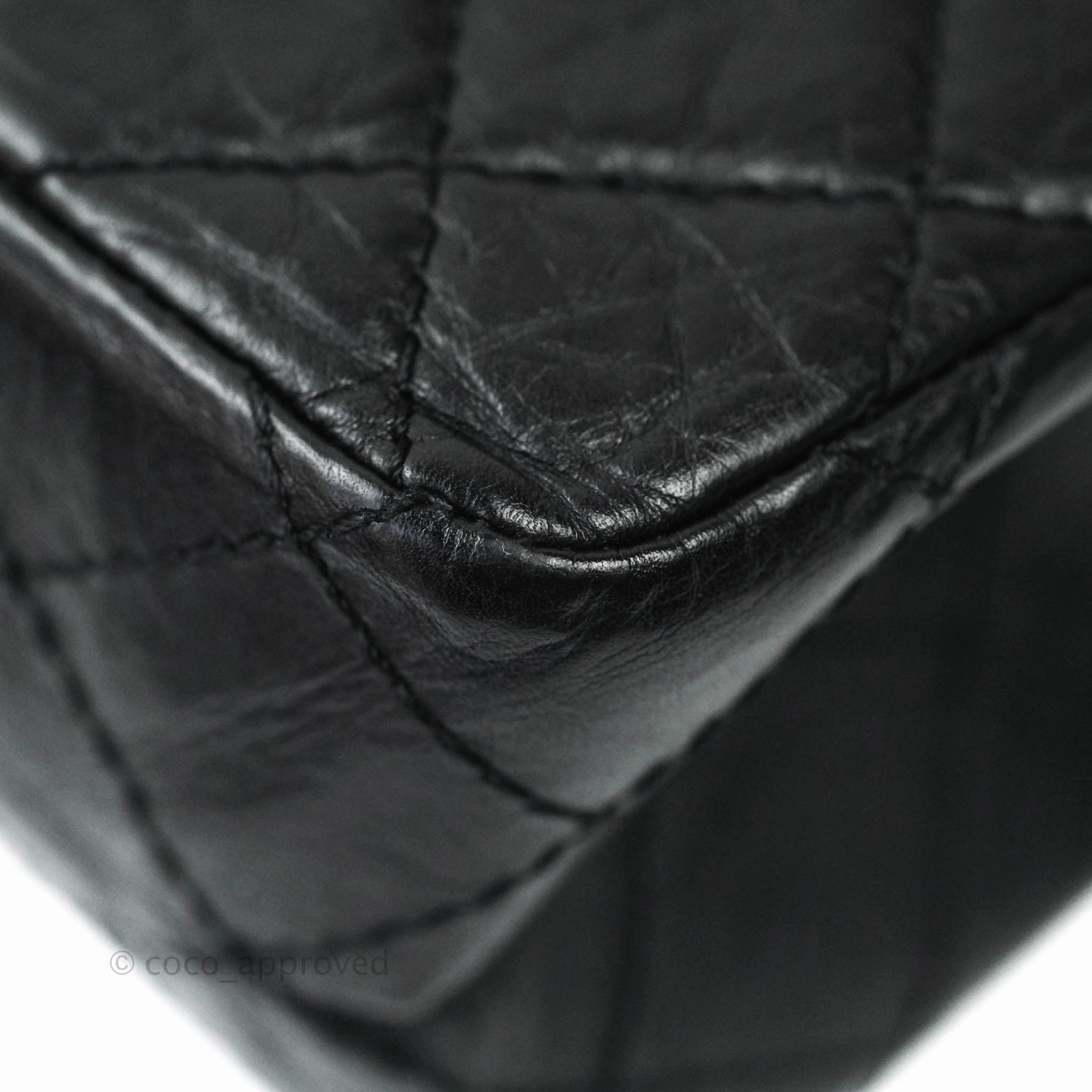 Chanel Reissue Quilted Aged Calfskin Black Ruthenium Hardware 226