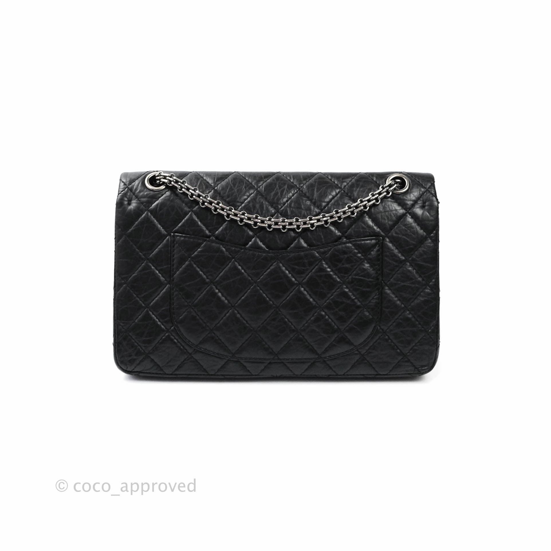 Chanel Reissue Quilted Aged Calfskin Black Ruthenium Hardware 226