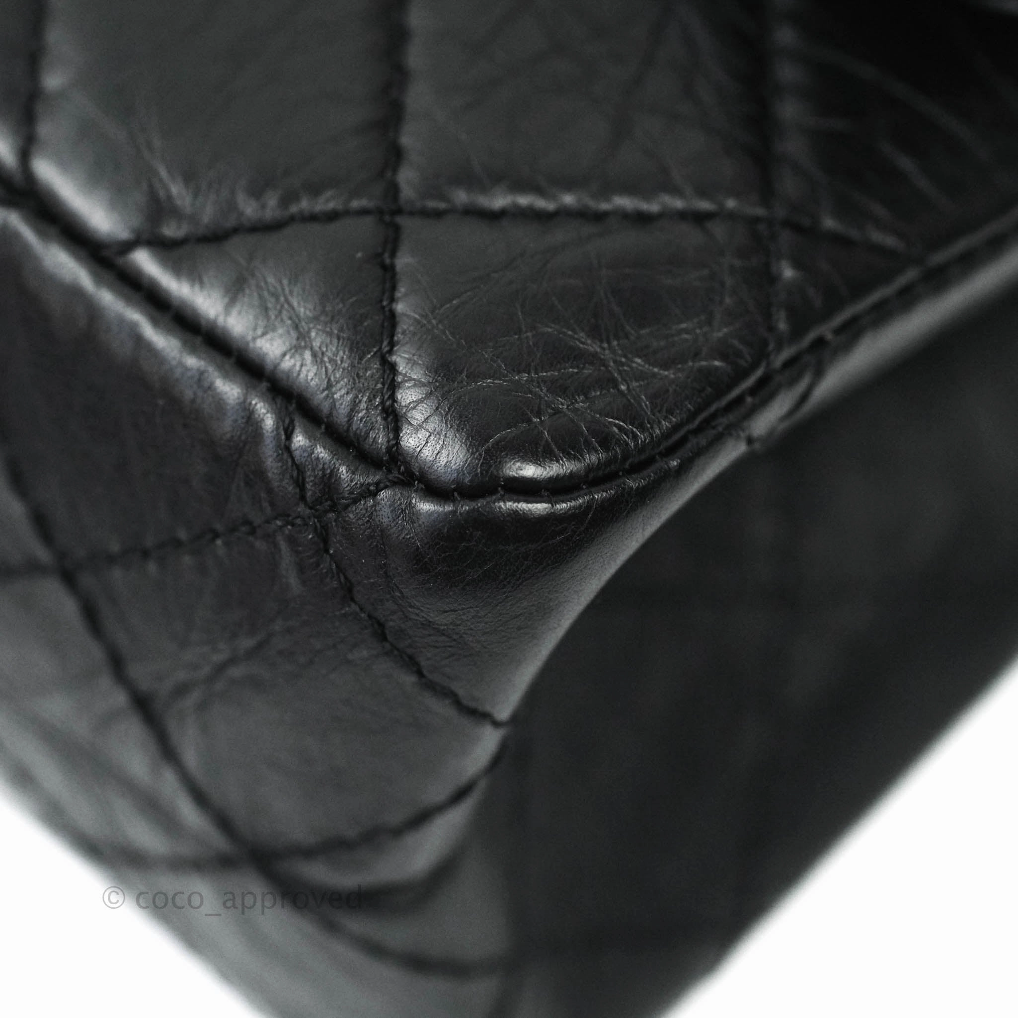 Chanel Reissue Quilted Aged Calfskin Black Ruthenium Hardware 226