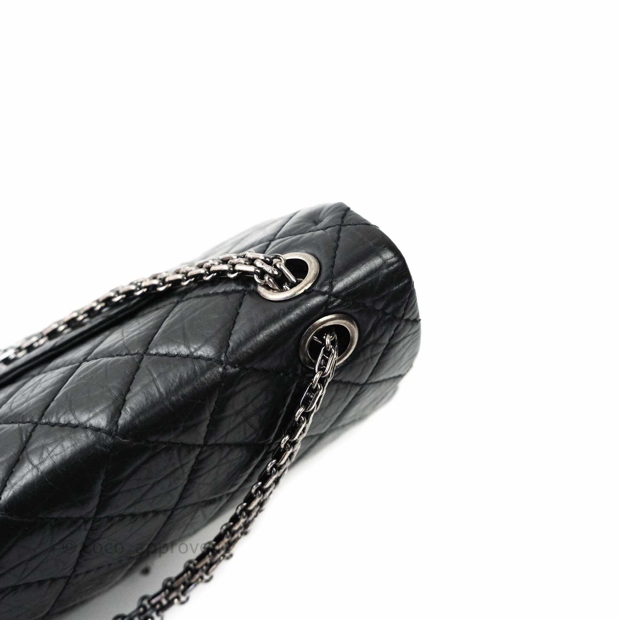 Chanel Reissue Quilted Aged Calfskin Black Ruthenium Hardware 226