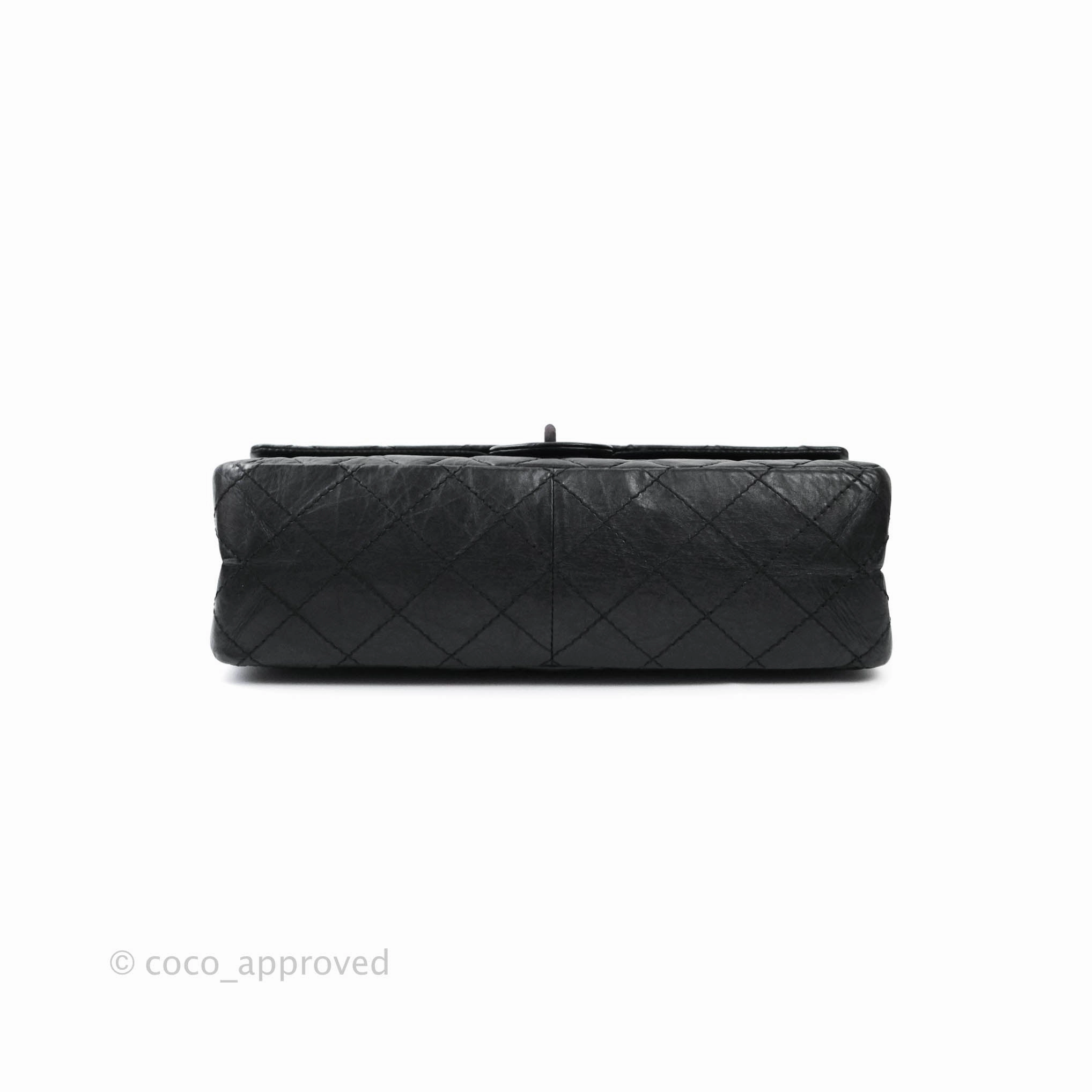 Chanel Reissue Quilted Aged Calfskin Black Ruthenium Hardware 226